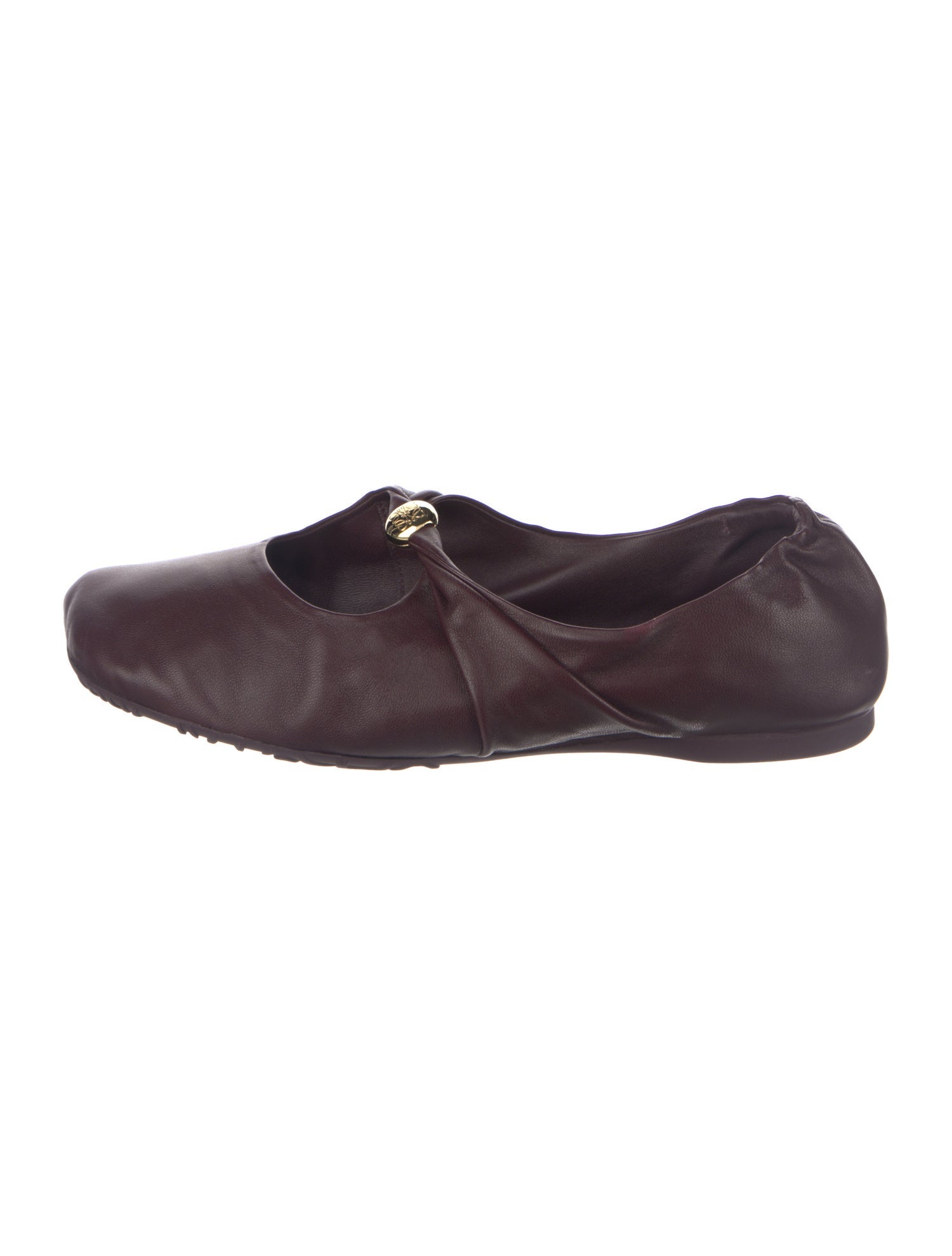 Loewe Leather Mary Jane Flats