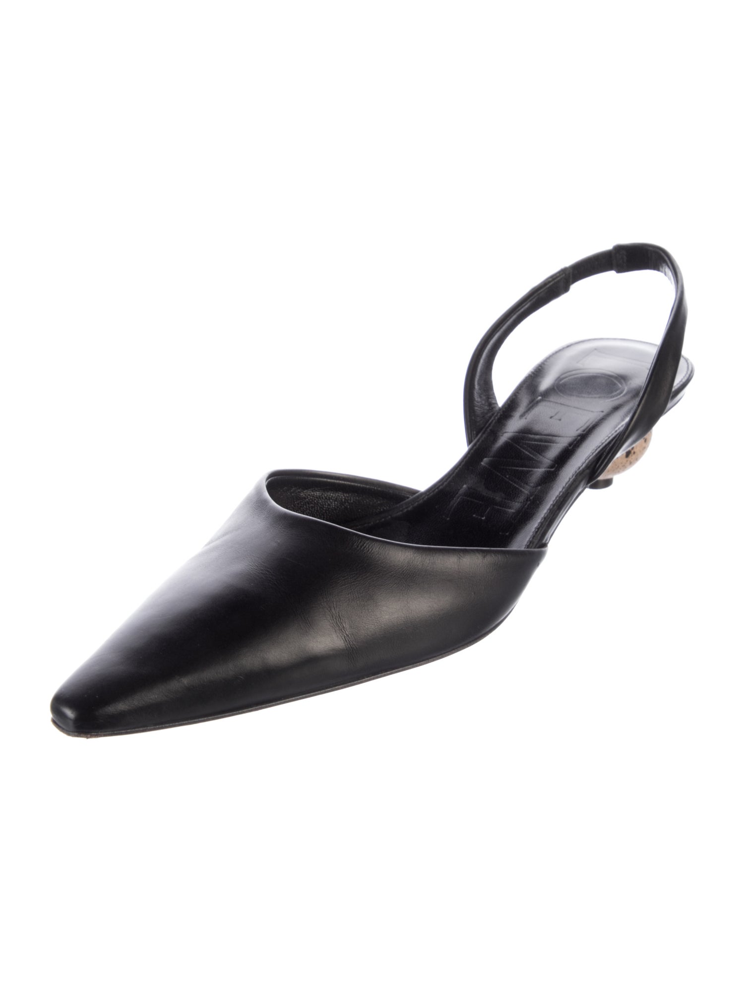 Loewe Leather Slingback Pumps