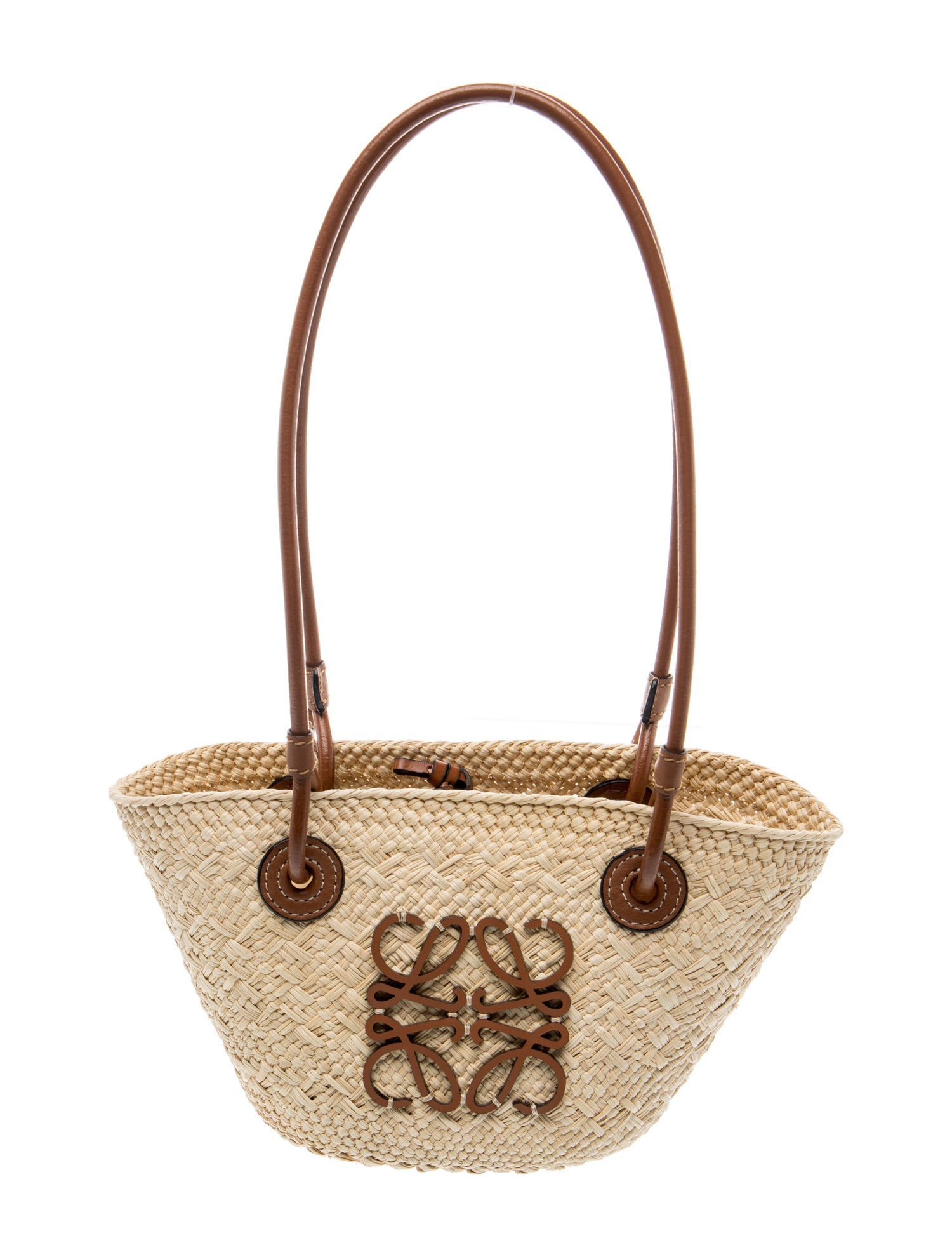 Loewe Raffia Woven Basket