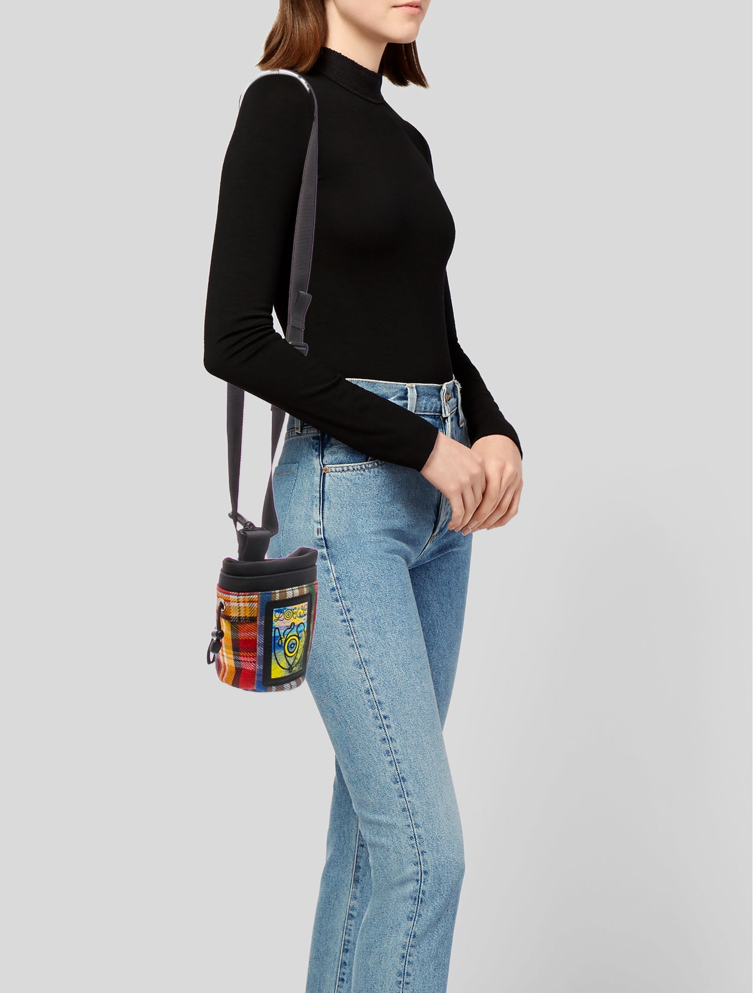 Eye/LOEWE/Nature Tartan Chalk Bag