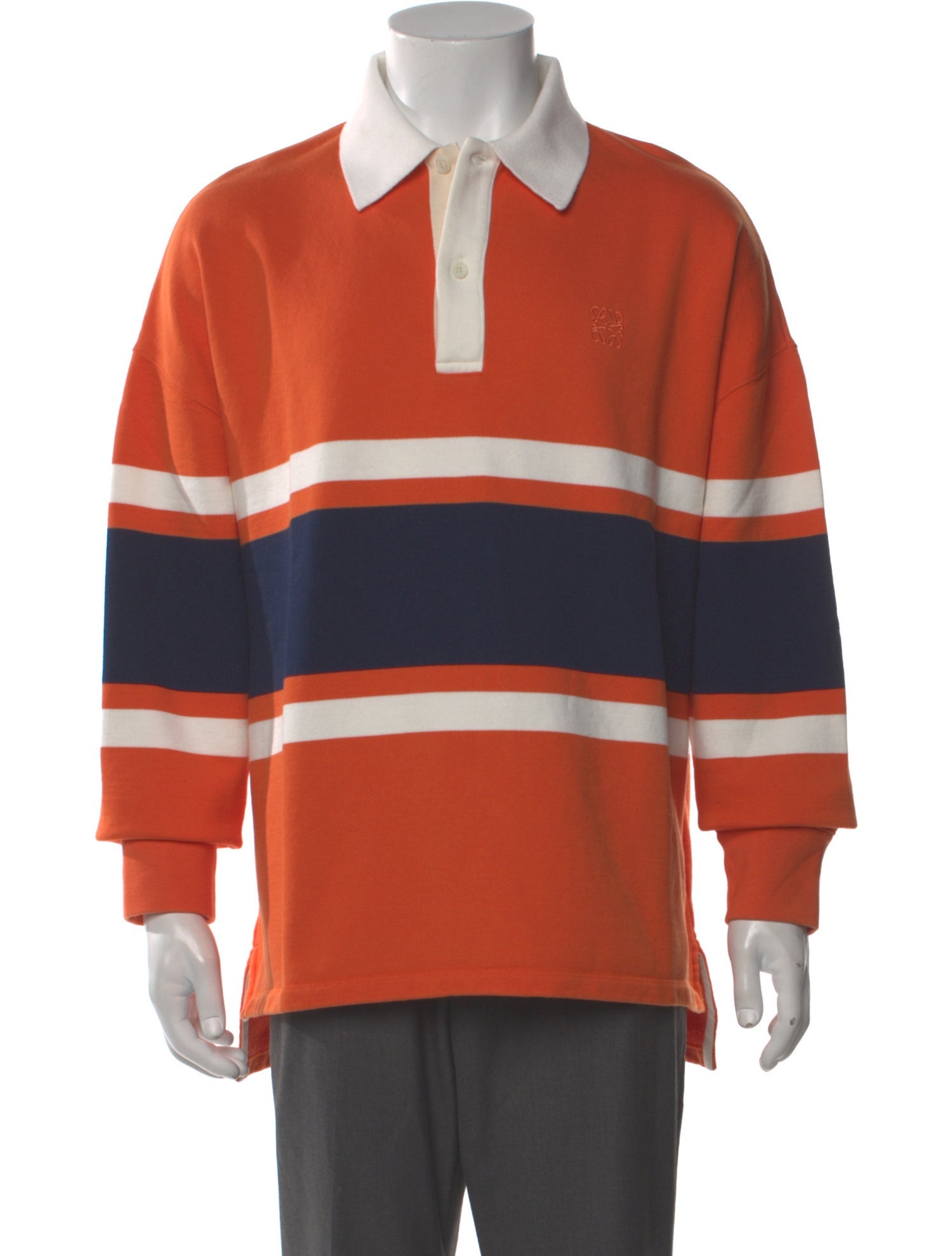 Loewe Striped Collar Polo Shirt w/ Tags
