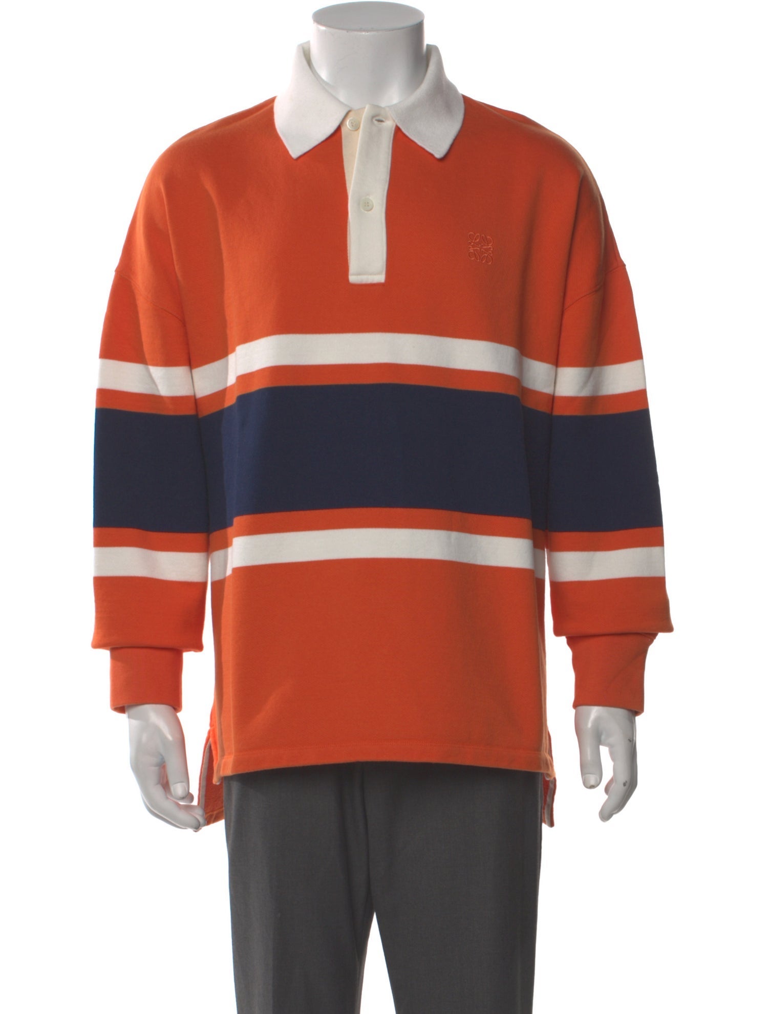 Loewe Striped Collar Polo Shirt w/ Tags