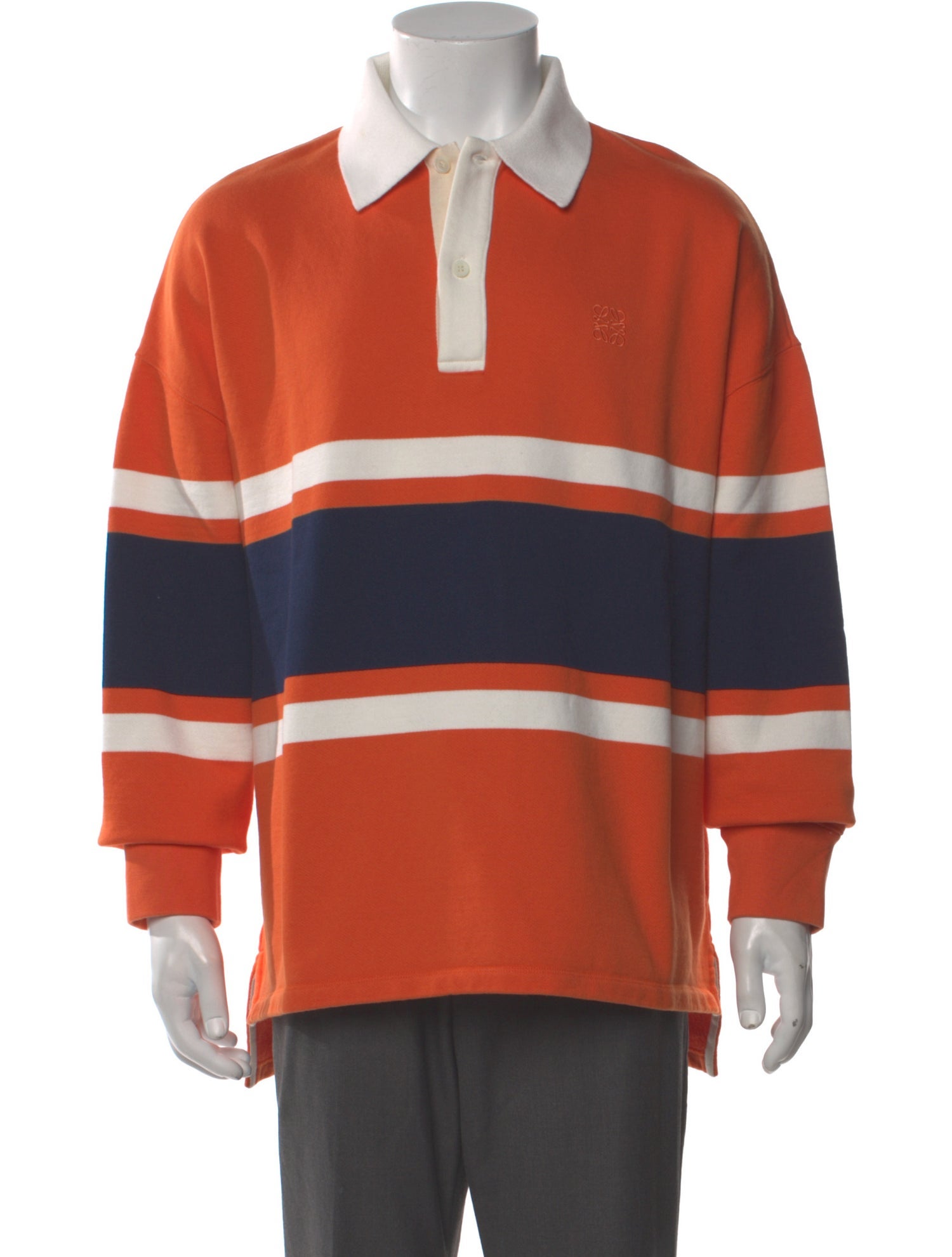 Loewe Colorblock Pattern Collar Polo Shirt w/ Tags