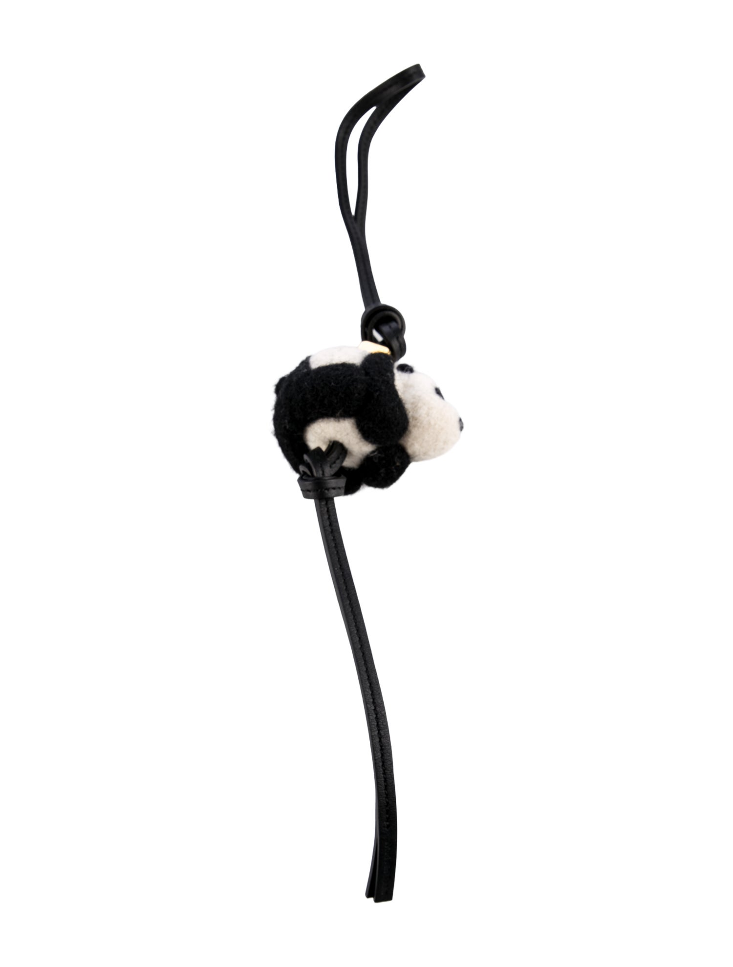Loewe Leather and Wool Panda Bag Charm