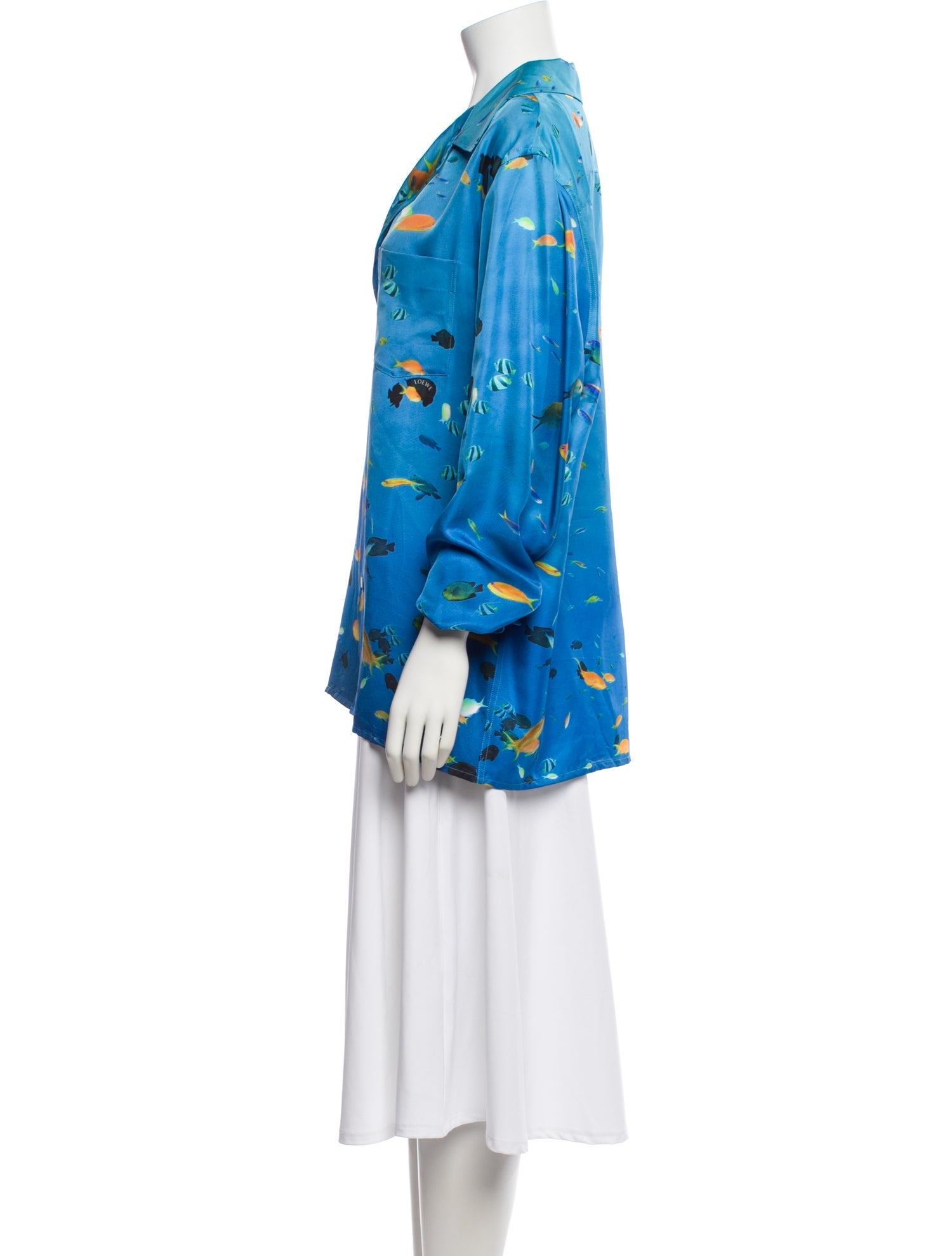 Loewe Silk Graphic Print Shirt