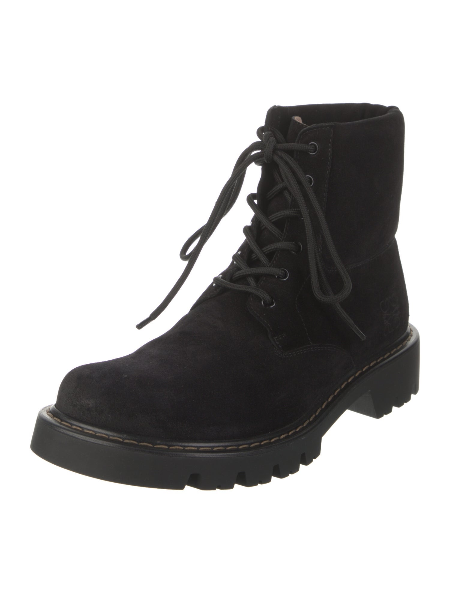 Loewe Suede Lace-Up Boots