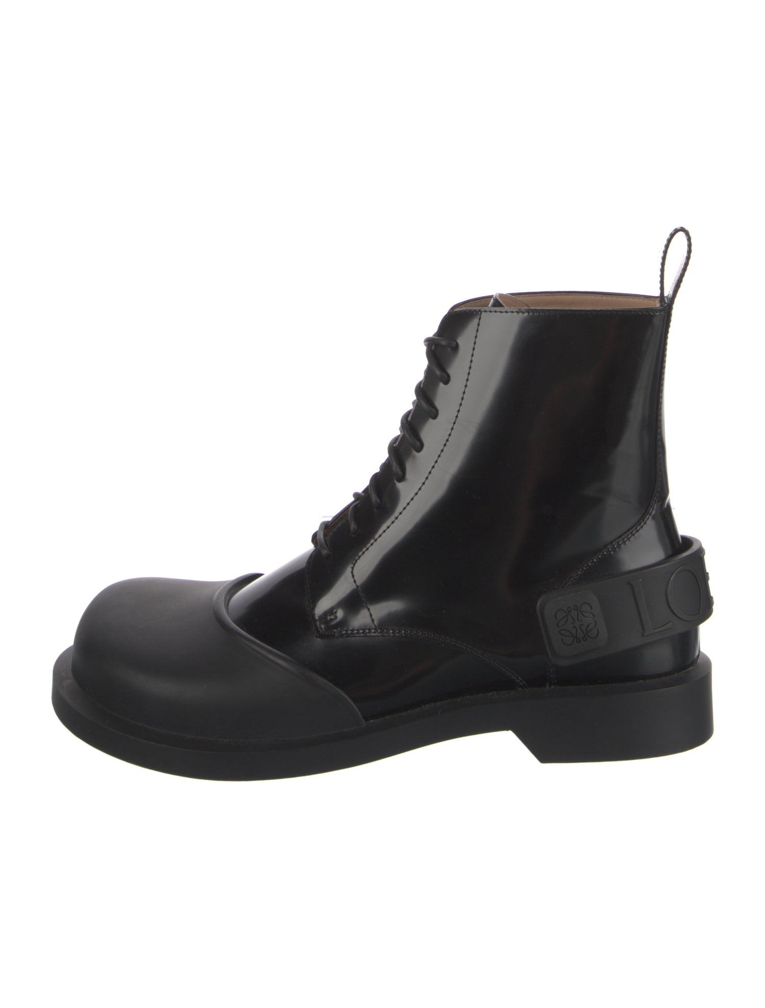 Loewe Leather Combat Boots
