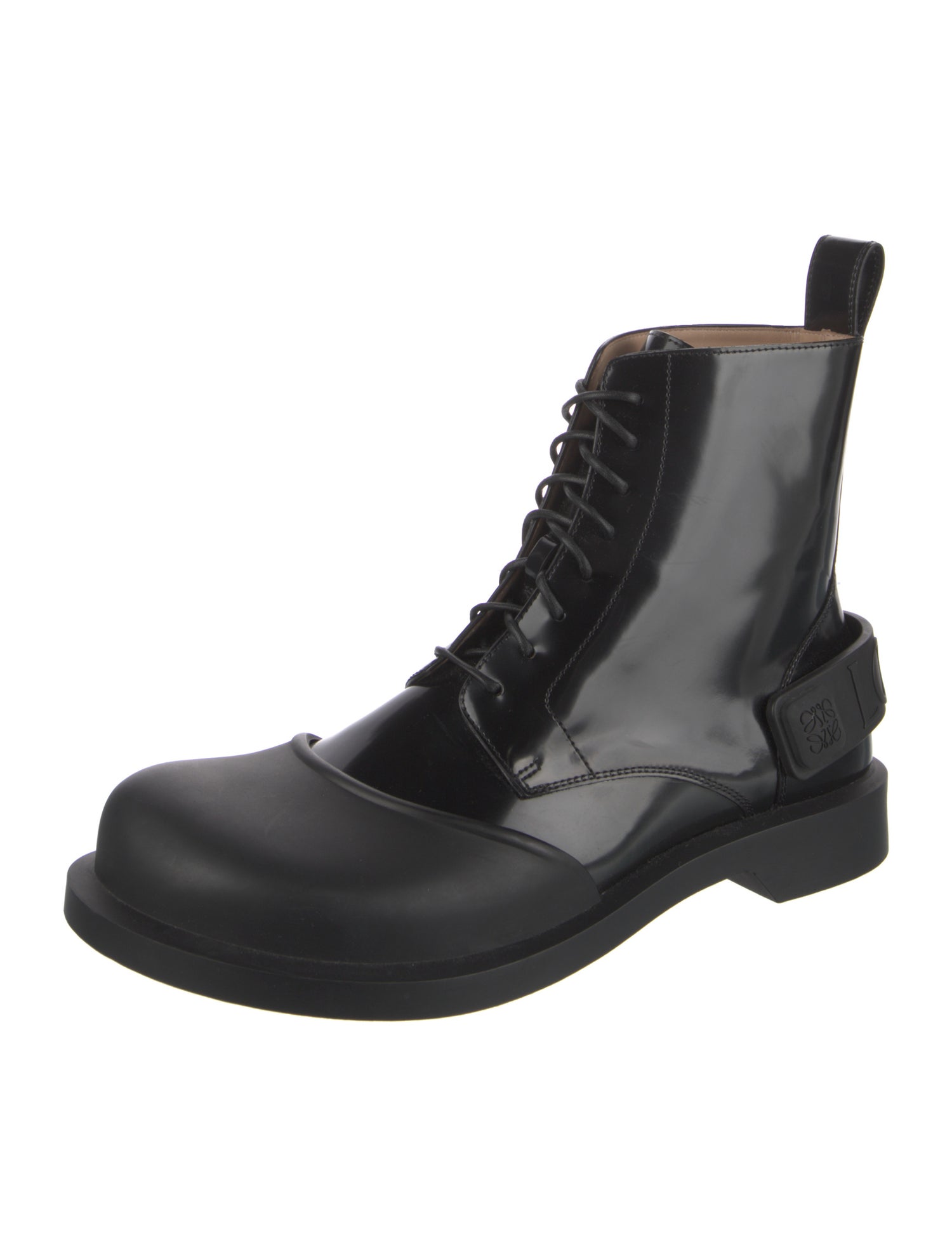 Loewe Leather Combat Boots