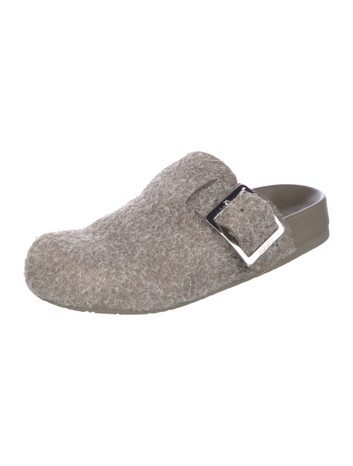 Loewe Tweed Pattern Mules