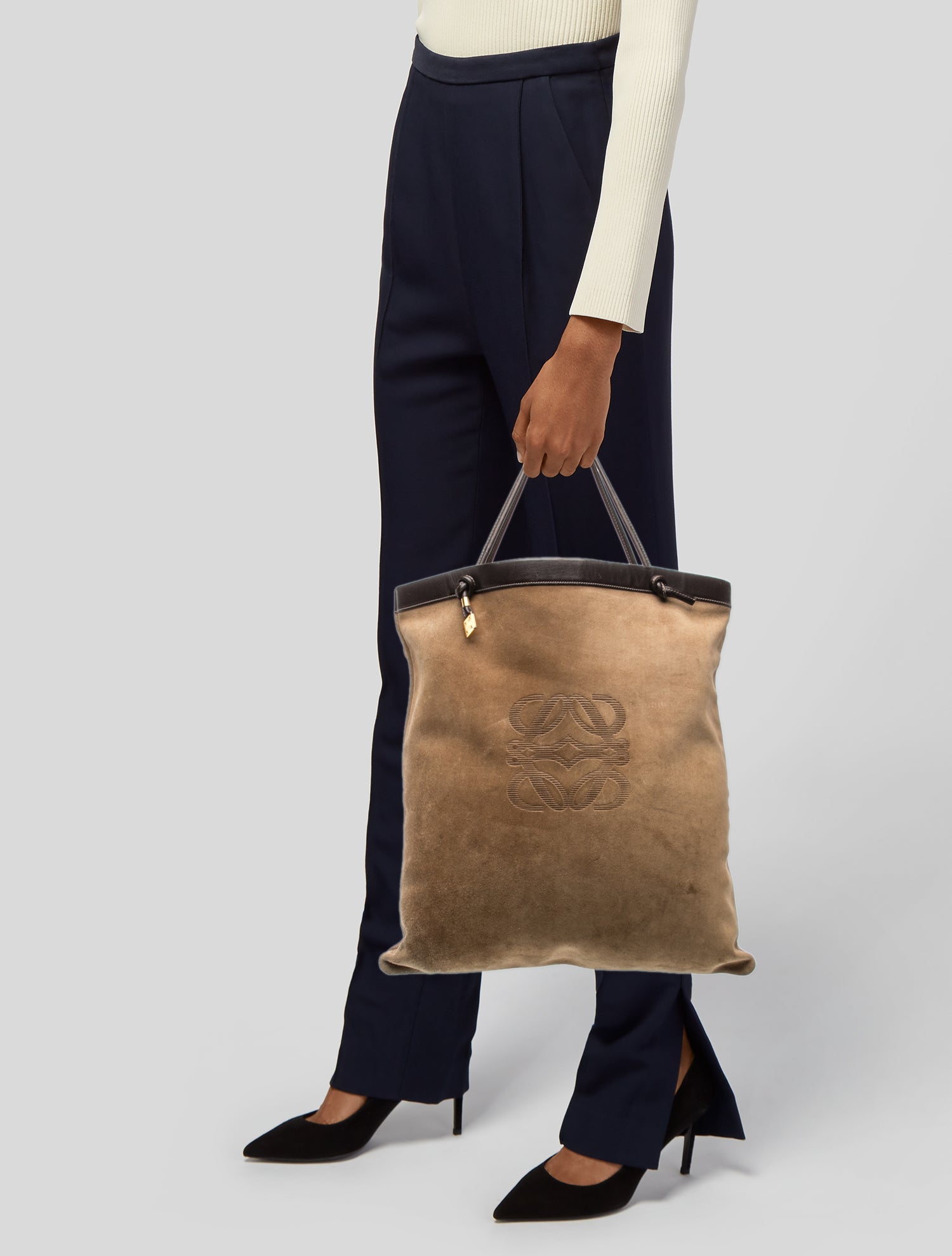 Altuzarra Suede Tote Bag - Brown Totes, Handbags - ALT43546 | The