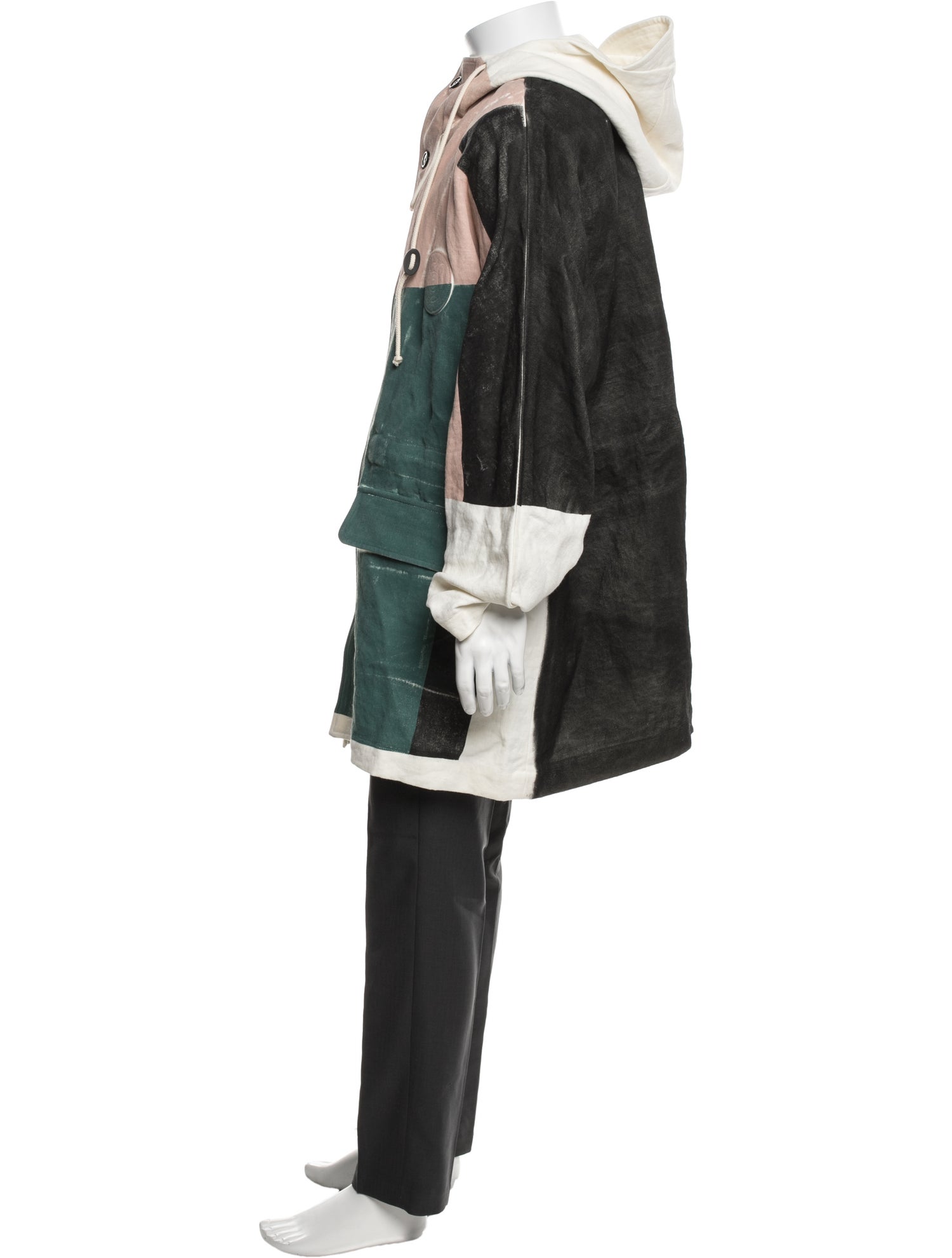 Loewe Linen Colorblock Pattern Jacket