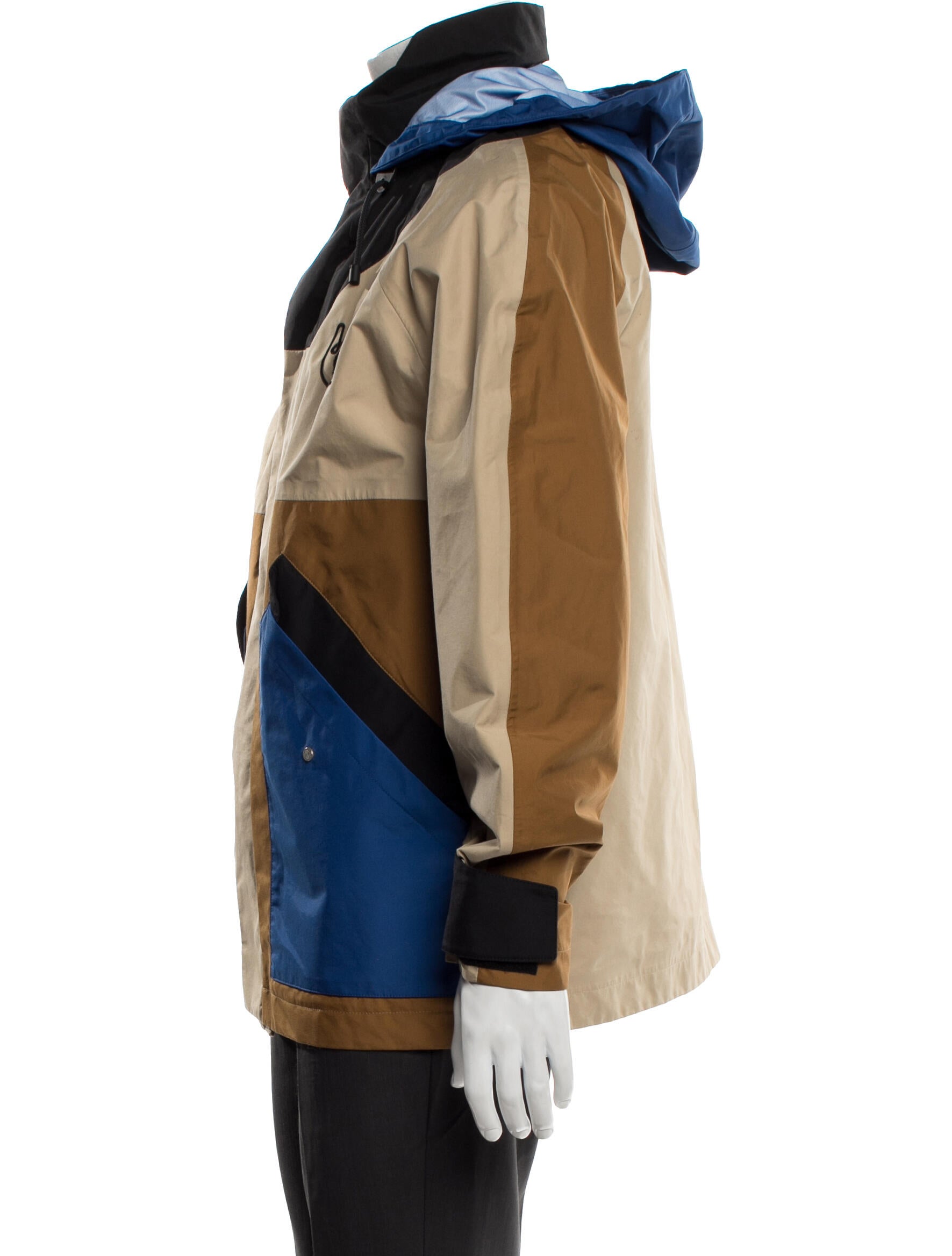 Loewe Wool Colorblock Pattern Jacket