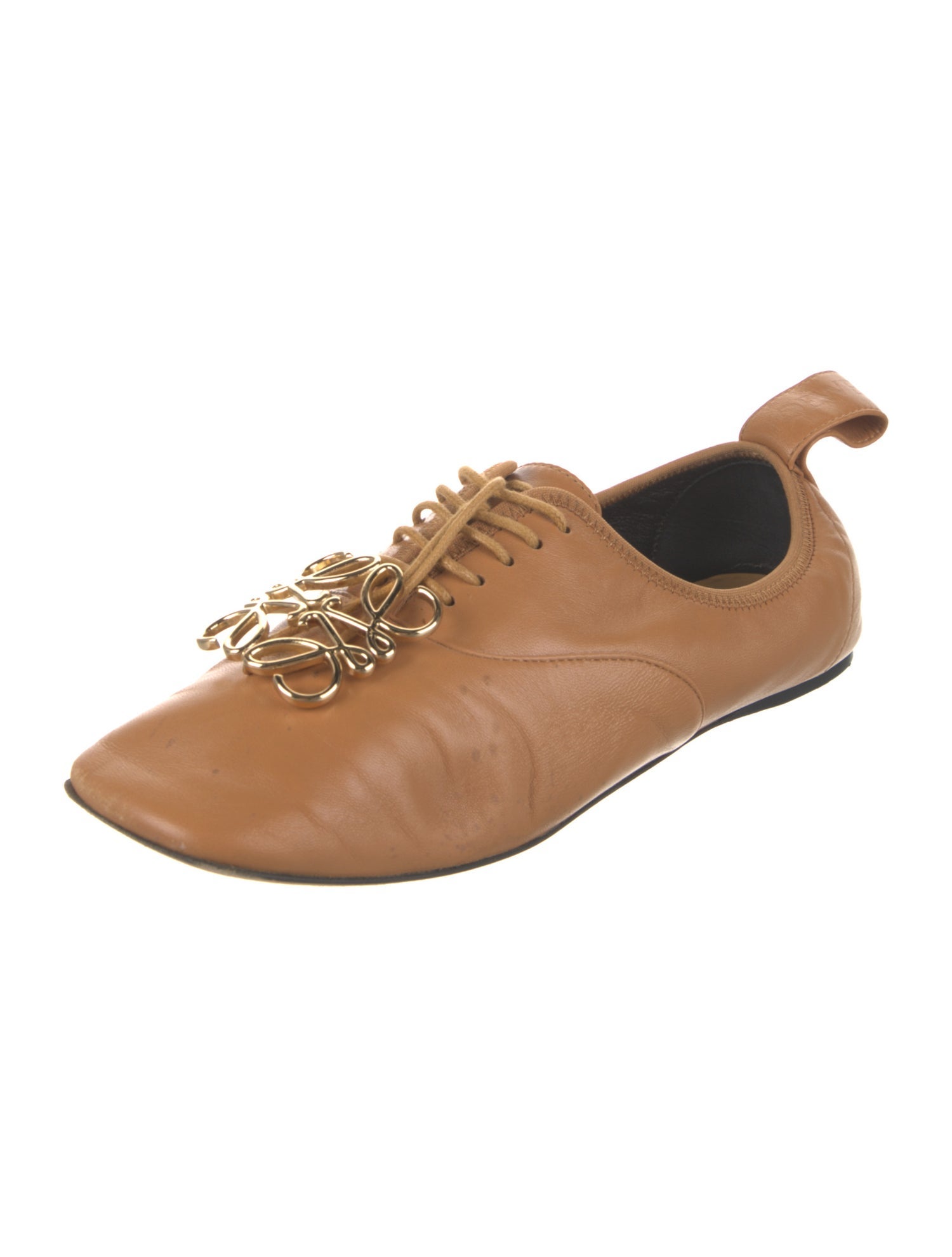 Loewe Signature Logo Leather Oxfords