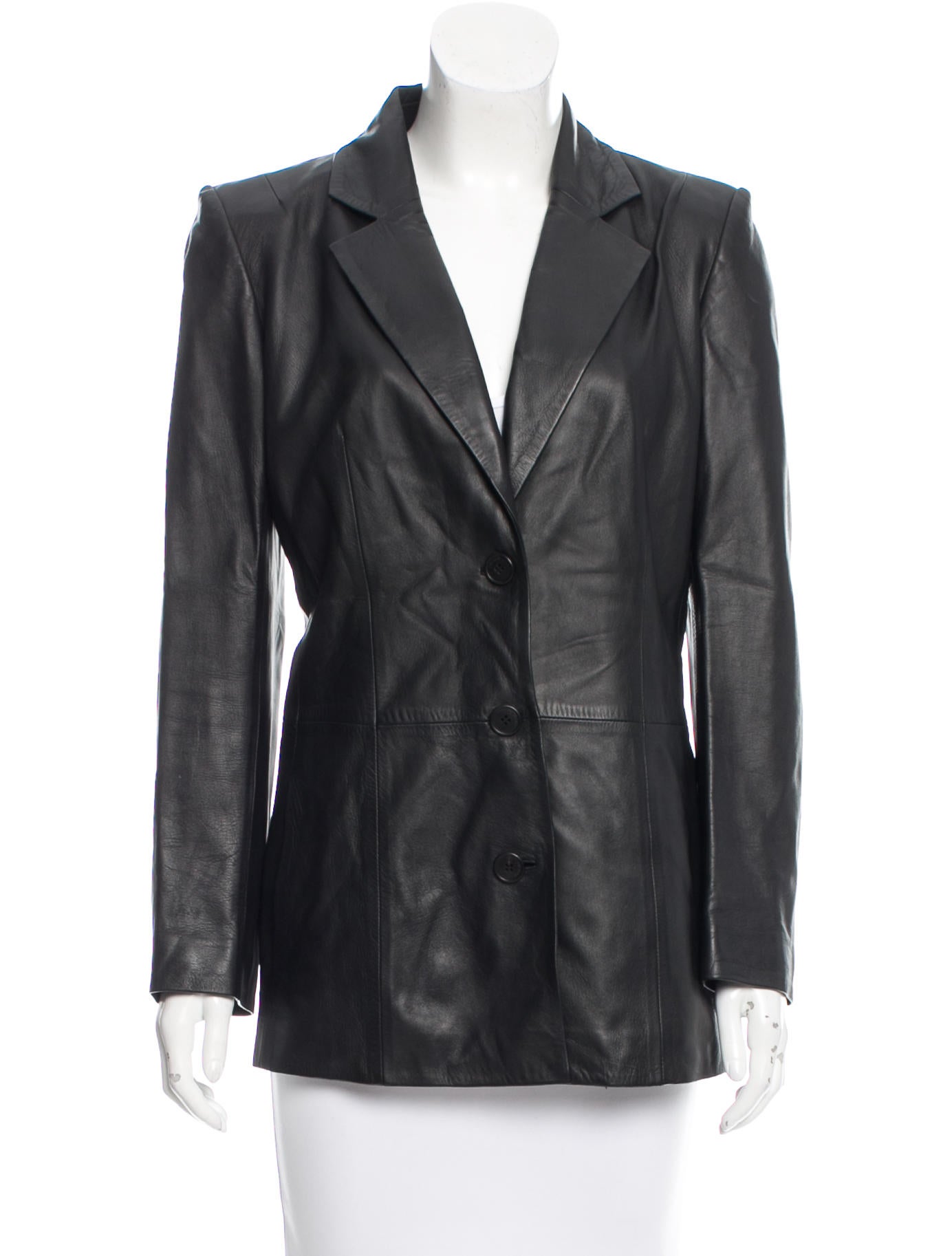 Loewe Notch Lapel Leather Jacket Clothing Low21275 The Realreal Notch Lapel Leather Jacket
