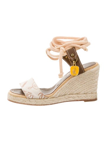 Loewe Canvas Espadrilles Wedges