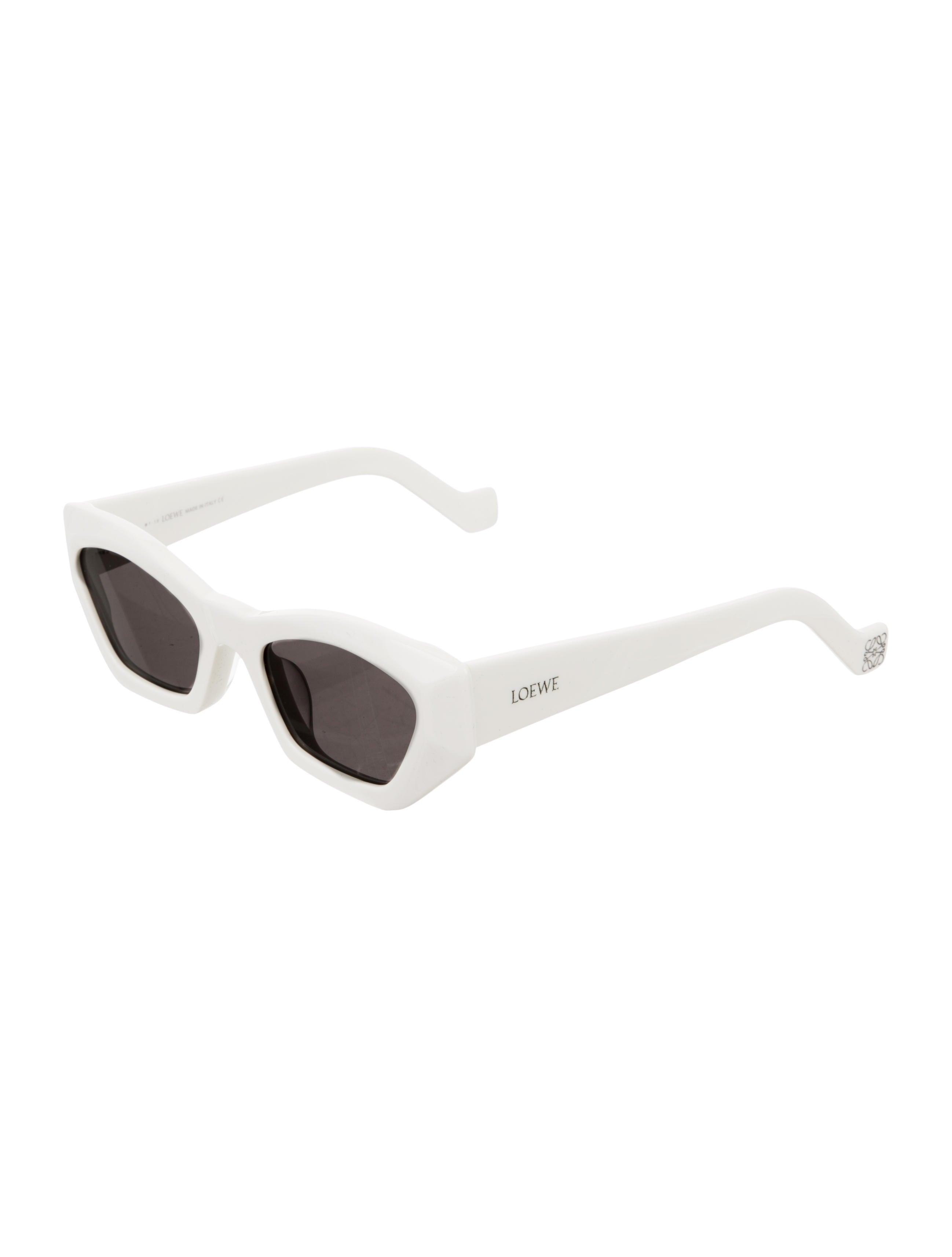 Loewe Geometric Cat-Eye Sunglasses - White Sunglasses, Accessories ...