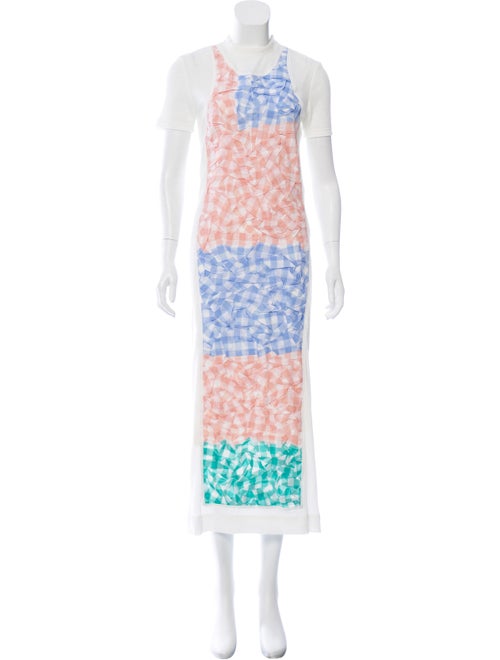 Loewe Maxi Knit Dress White