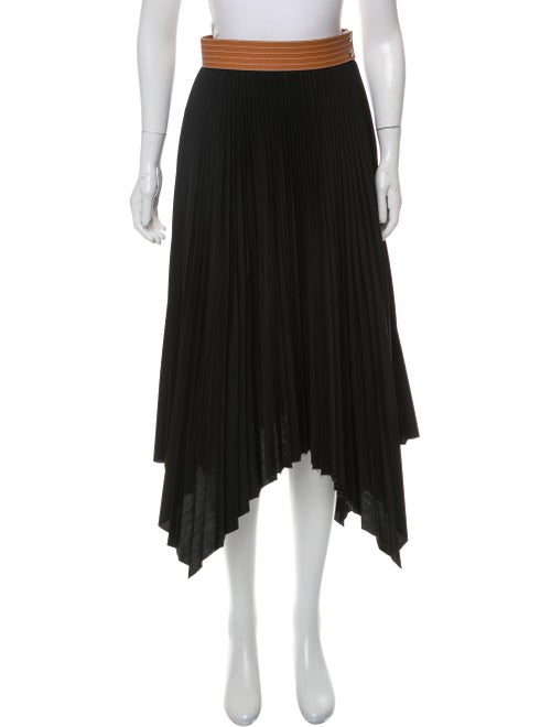 Loewe 2020 Pleated Skirt Black