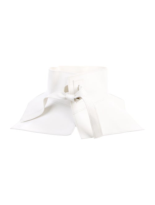 Loewe Leather Corset Belt White