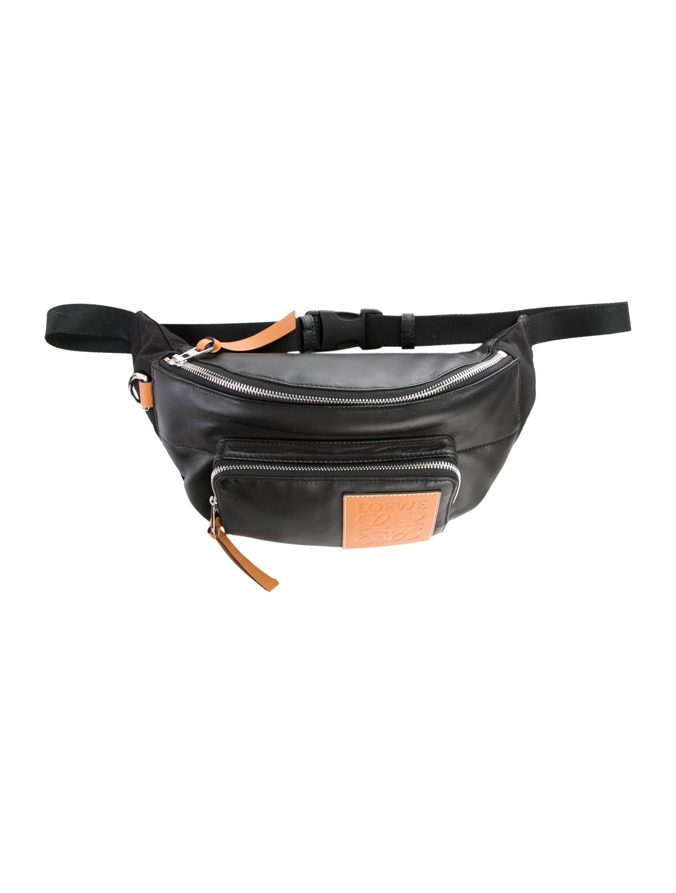 バッグ Loewe puffy bumbag Loewe Puffy Bum Bag Color Black W:13.39×H:6.69×D:3.15 inch