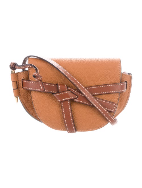 Loewe Mini Gate Crossbody Bag gold