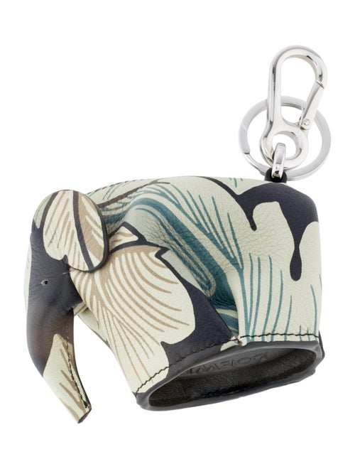Loewe Elephant Bag Charm Keychain multicolor
