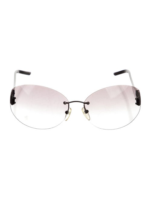 Loewe Round Rimless Sunglasses Grey