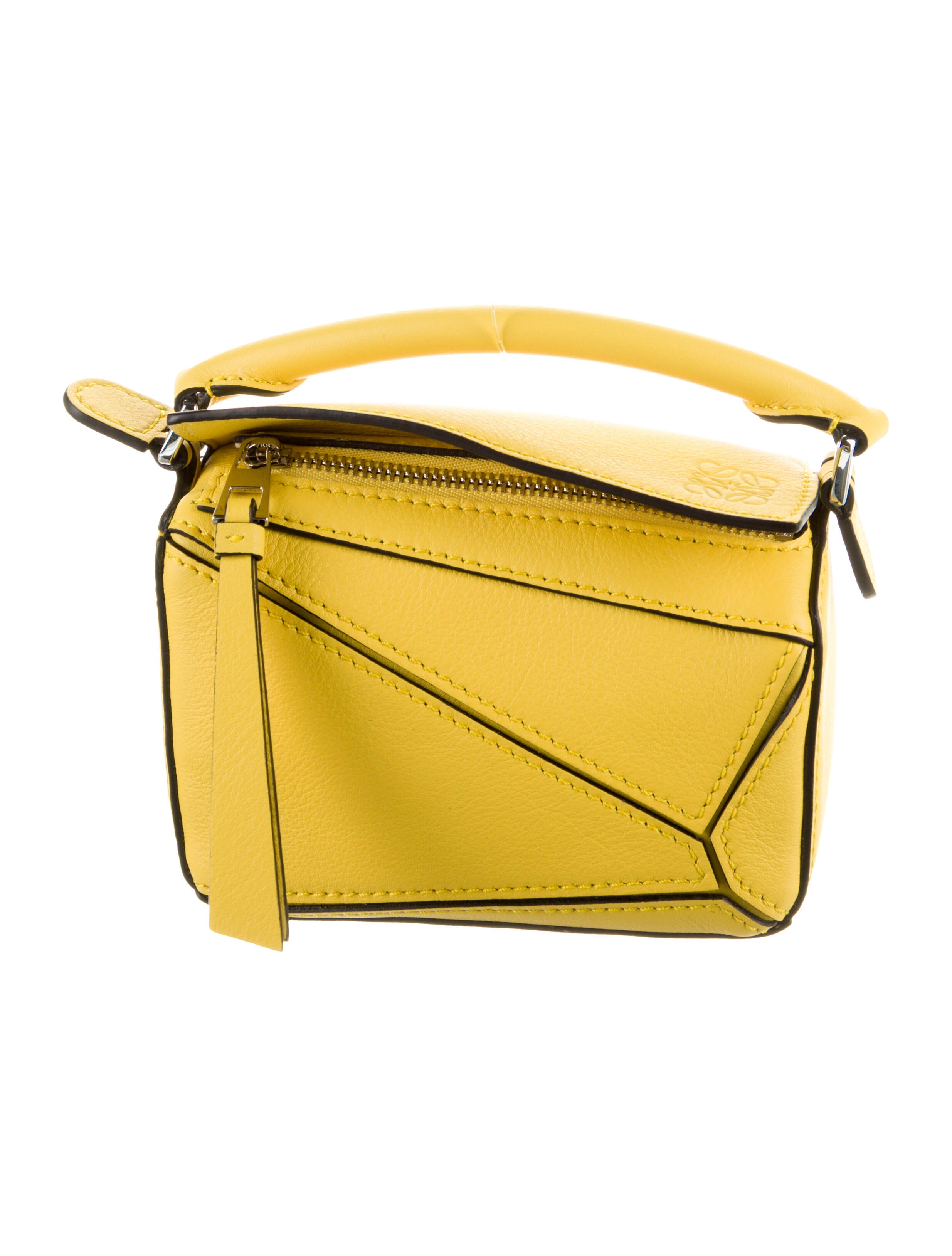 Loewe 2020 Nano Puzzle Bag Yellow Mini Bags, Handbags LOW33481