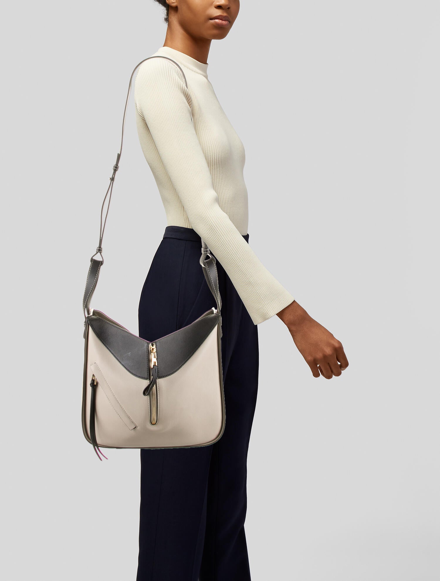 Loewe Small Tricolor Hammock Bag - Neutrals Shoulder Bags 