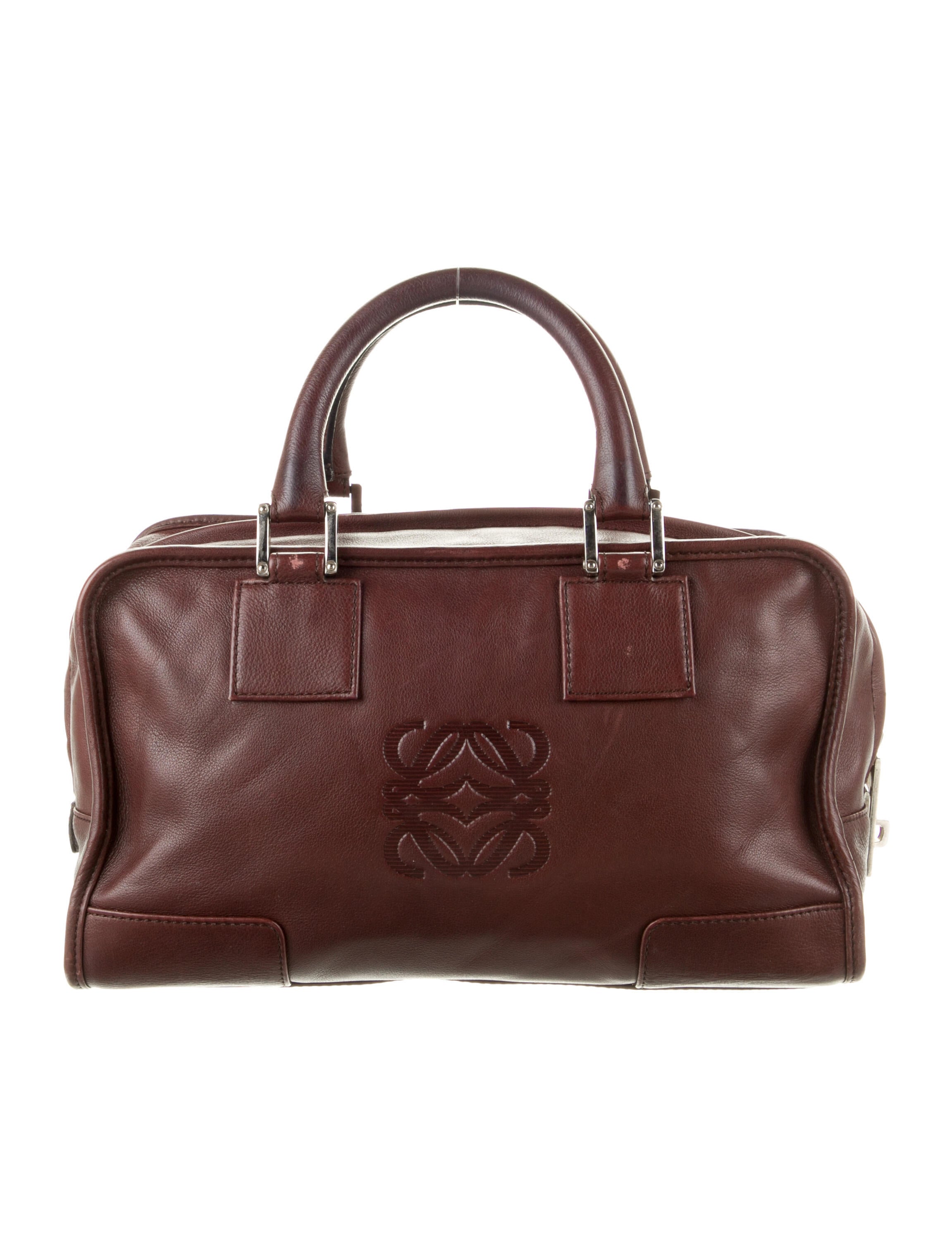 Loewe Vintage Anagram Amazona Bag - Brown Handle Bags