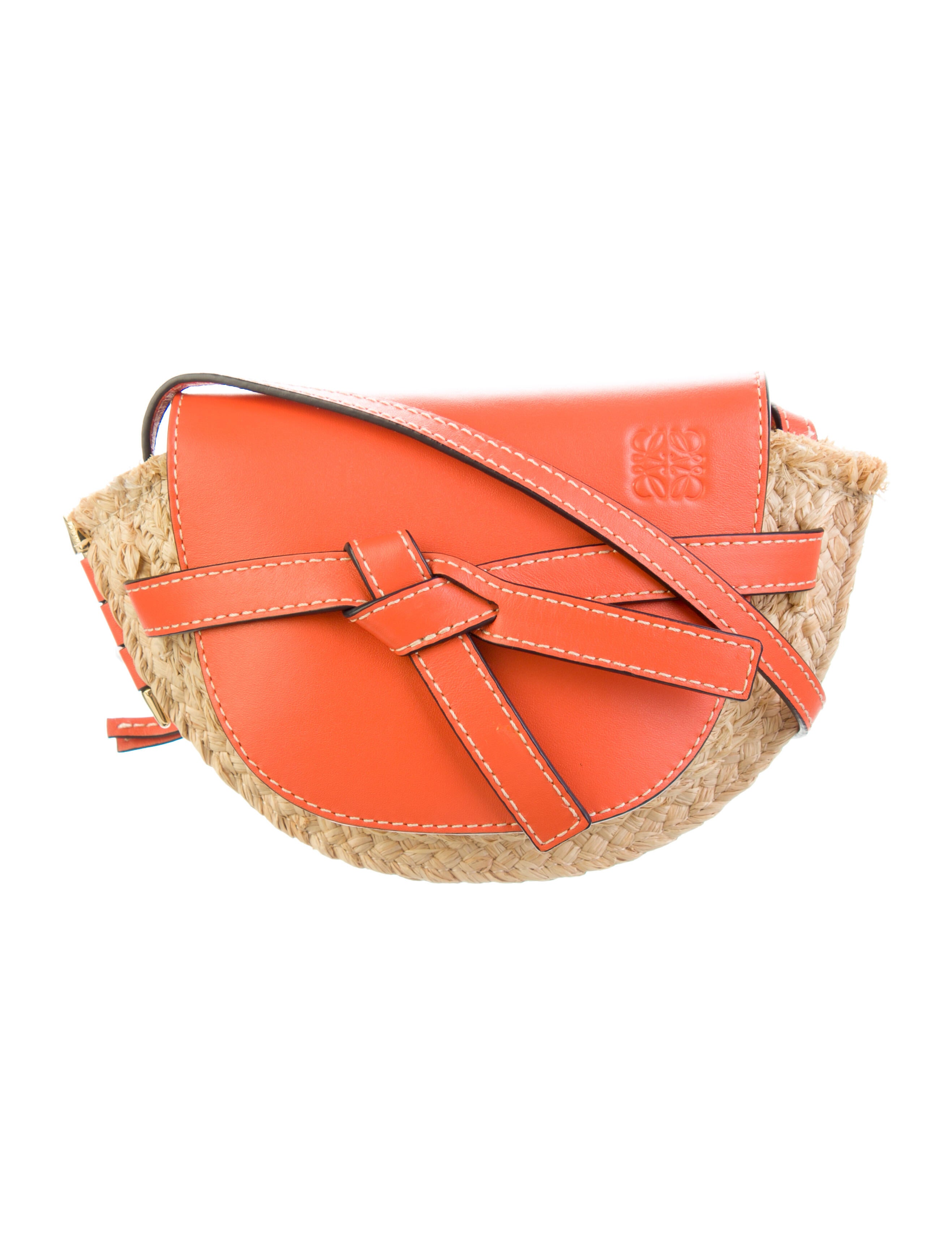 Loewe 2016 Weaved Suede Fringe Crossbody Bag w/ Tags Neutrals