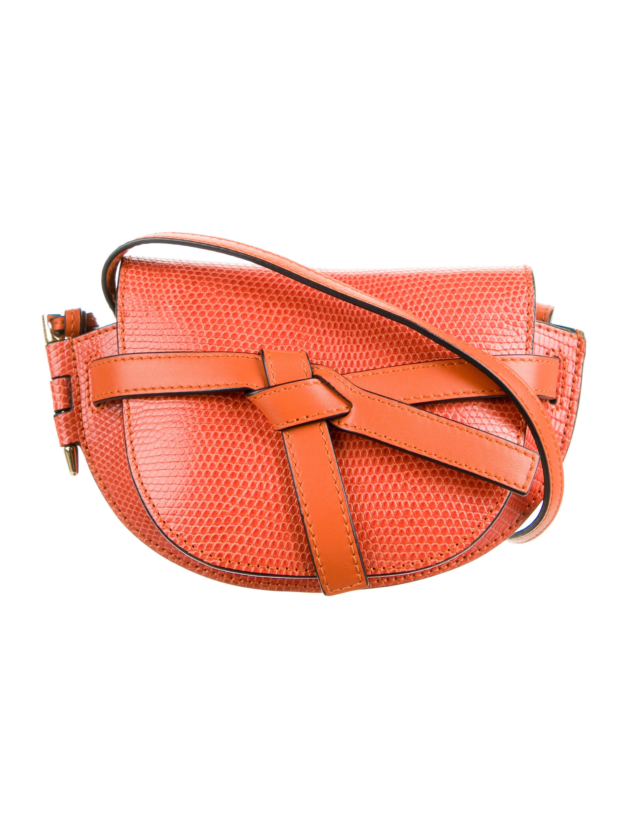 Loewe Mini Lizard Gate Bag - Orange Crossbody Bags, Handbags - LOW41713 ...