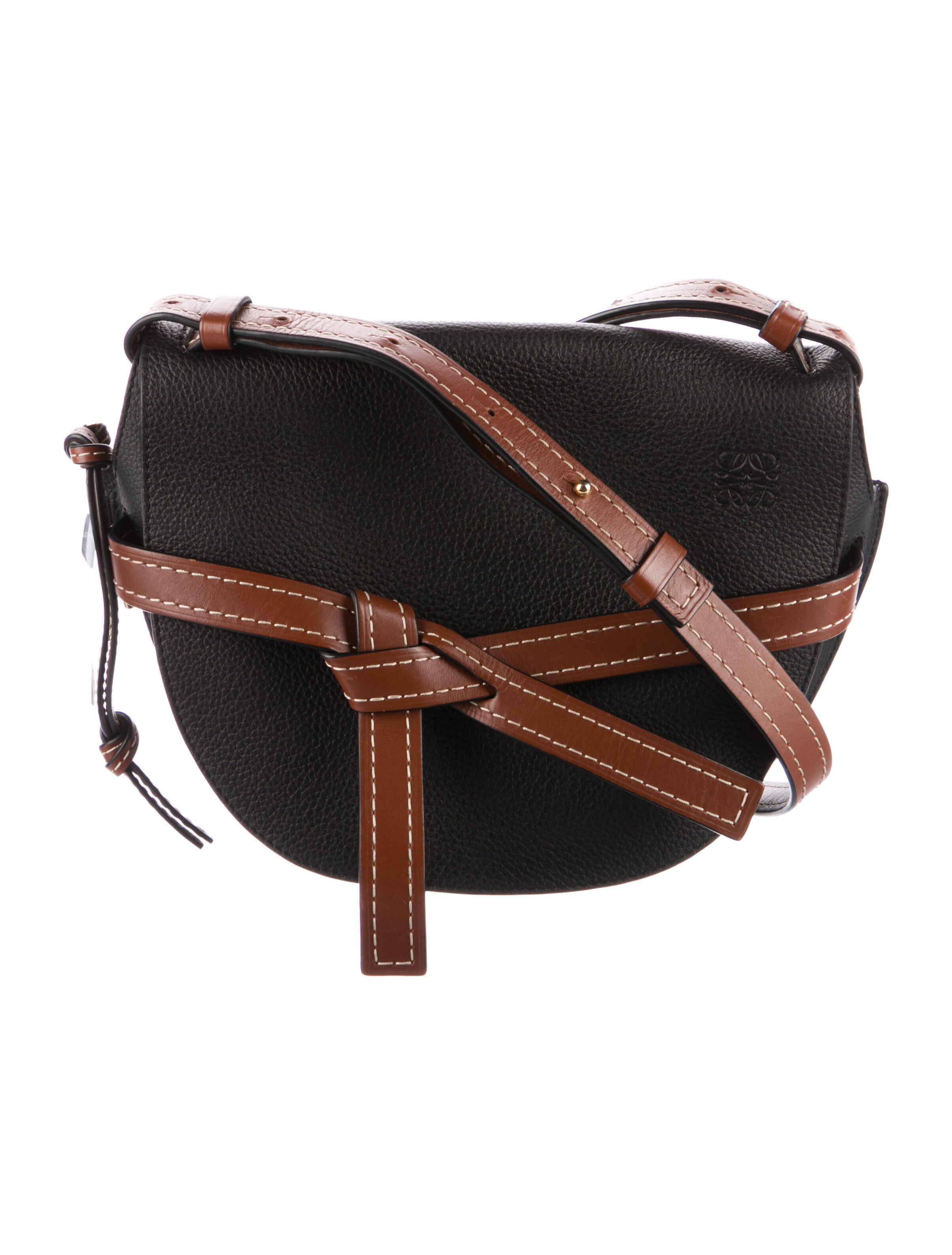 Loewe Small Gate Crossbody Bag Black Crossbody Bags, Handbags