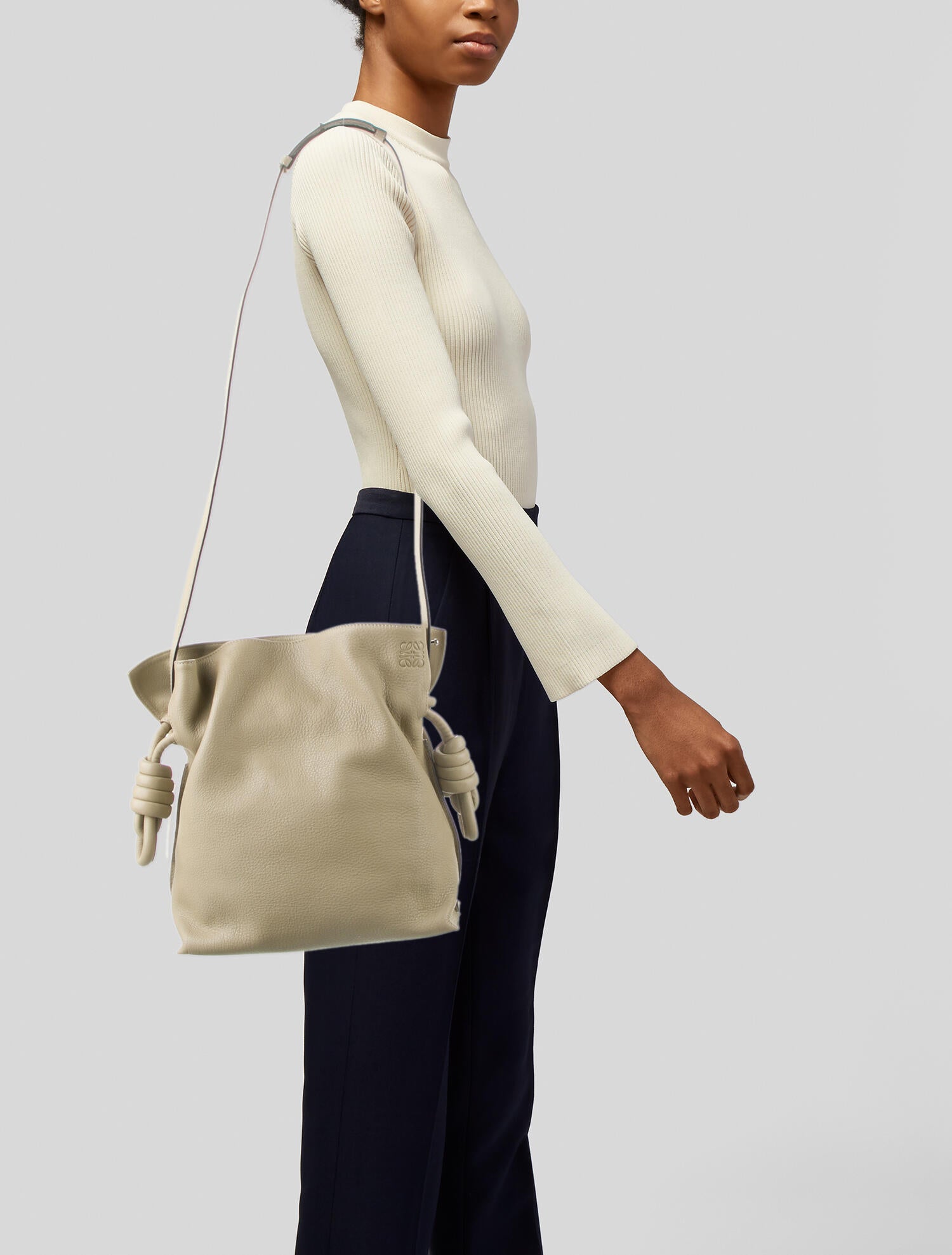 Loewe Flamenco Shoulder Bag Neutrals Shoulder Bags, Handbags