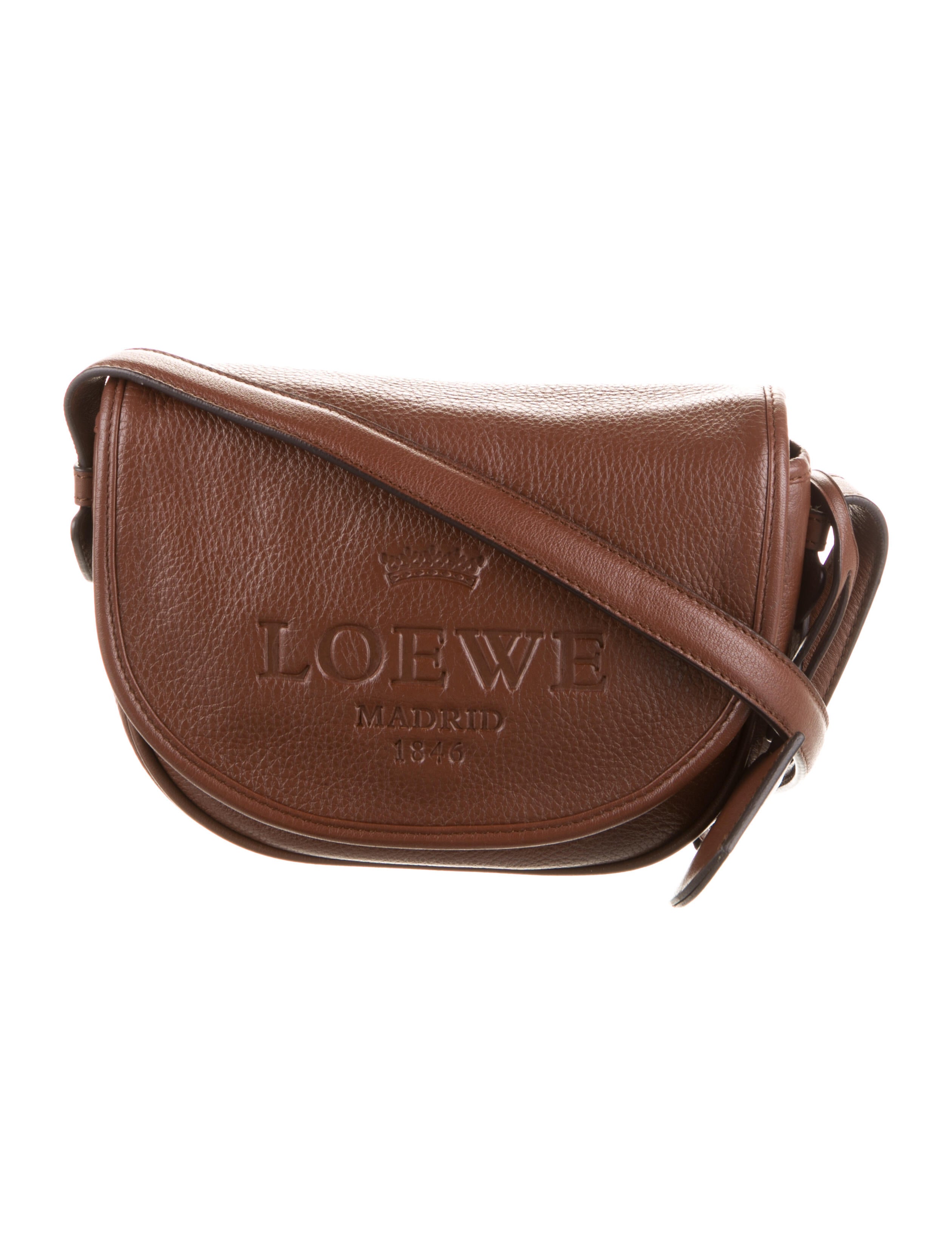 Loewe Medium Heritage Crossbody Bag Brown Crossbody Bags, Handbags