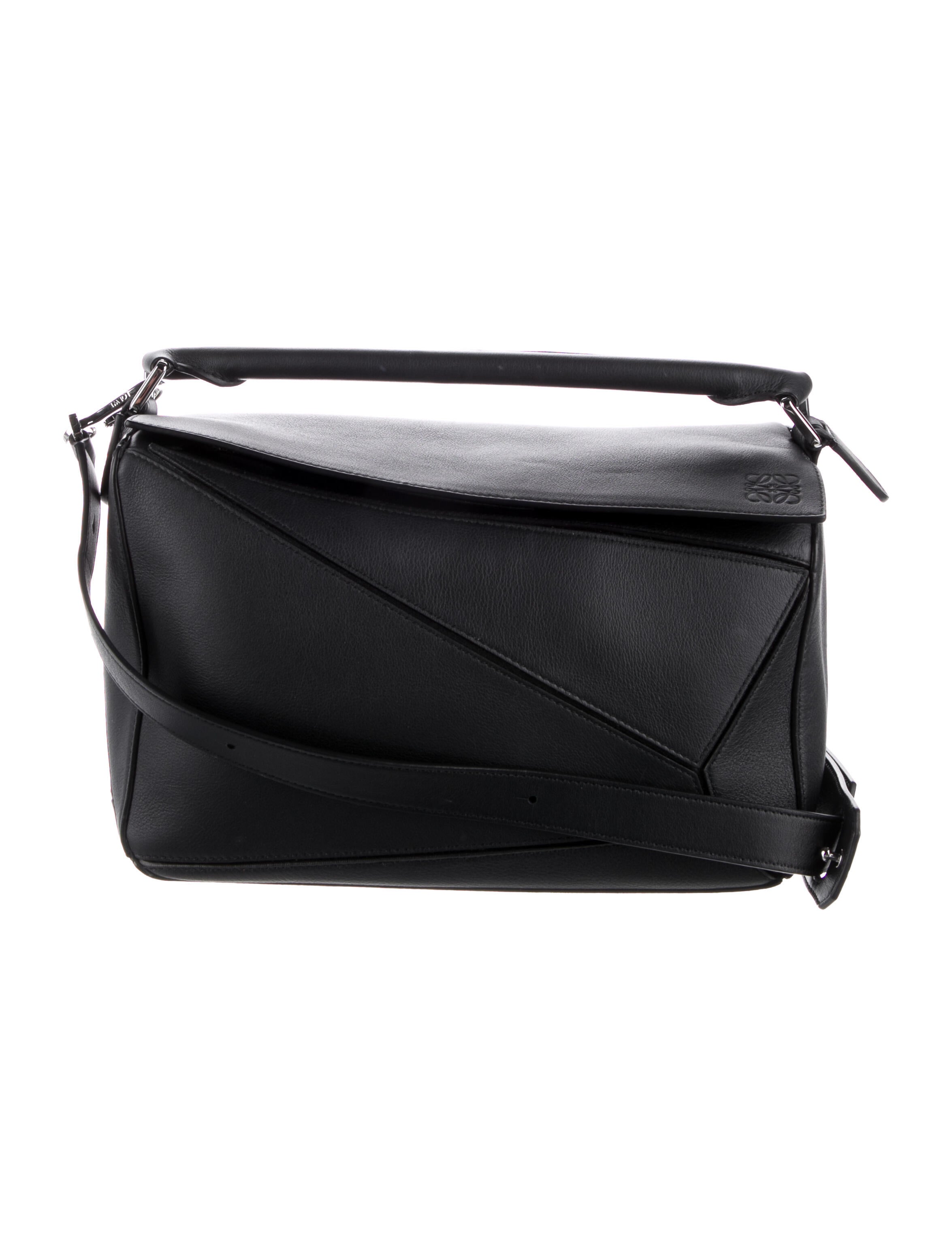 Loewe Medium Puzzle Bag - Black Handle Bags, Handbags