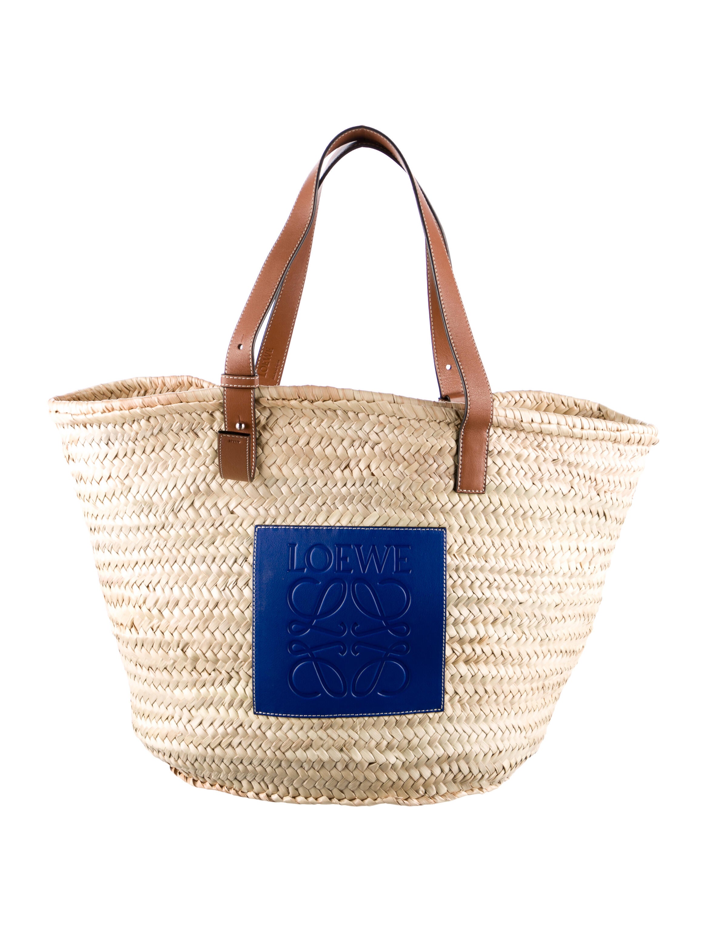 Loewe Large Raffia Basket Bag - Neutrals Totes, Handbags
