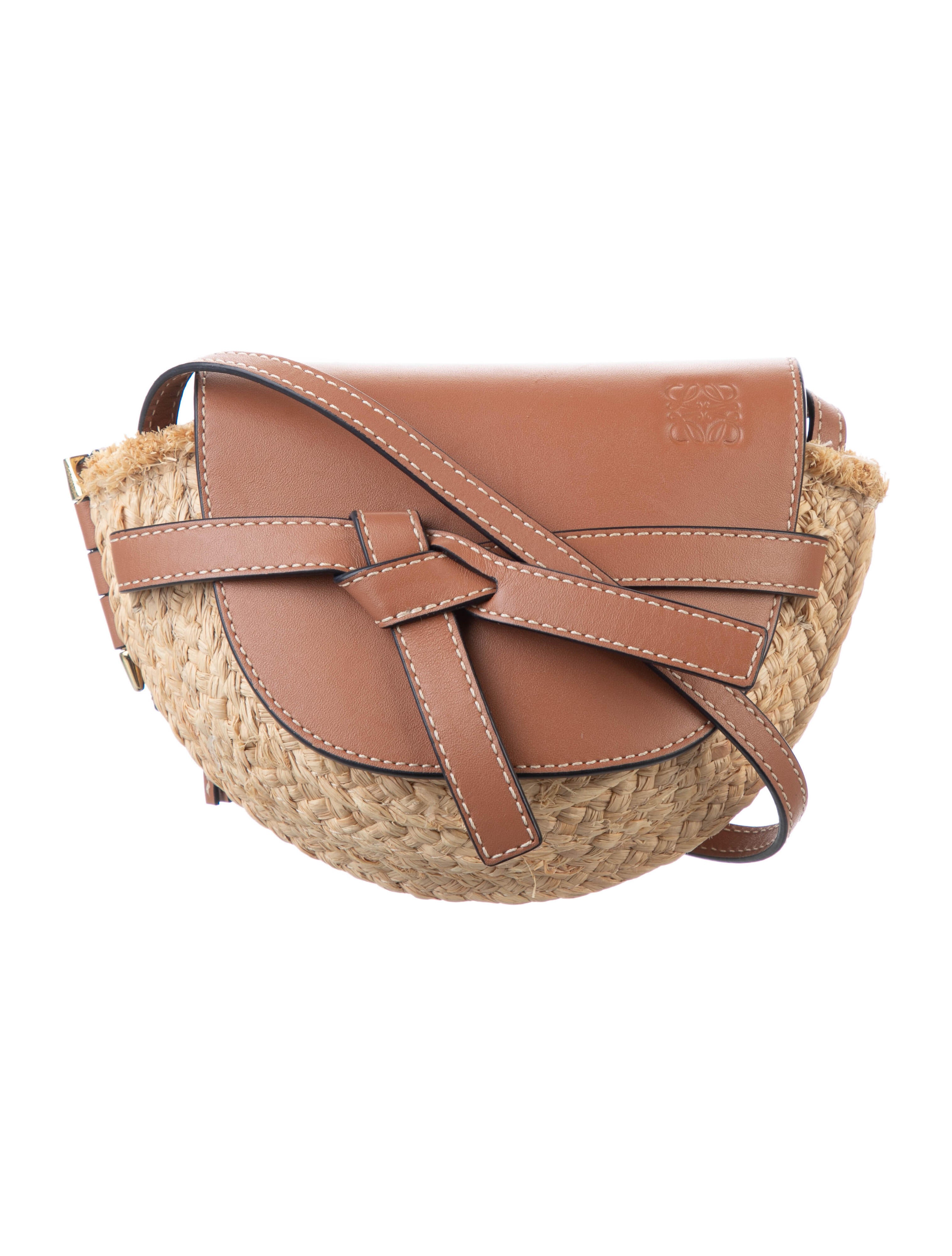 loewe gate mini raffia