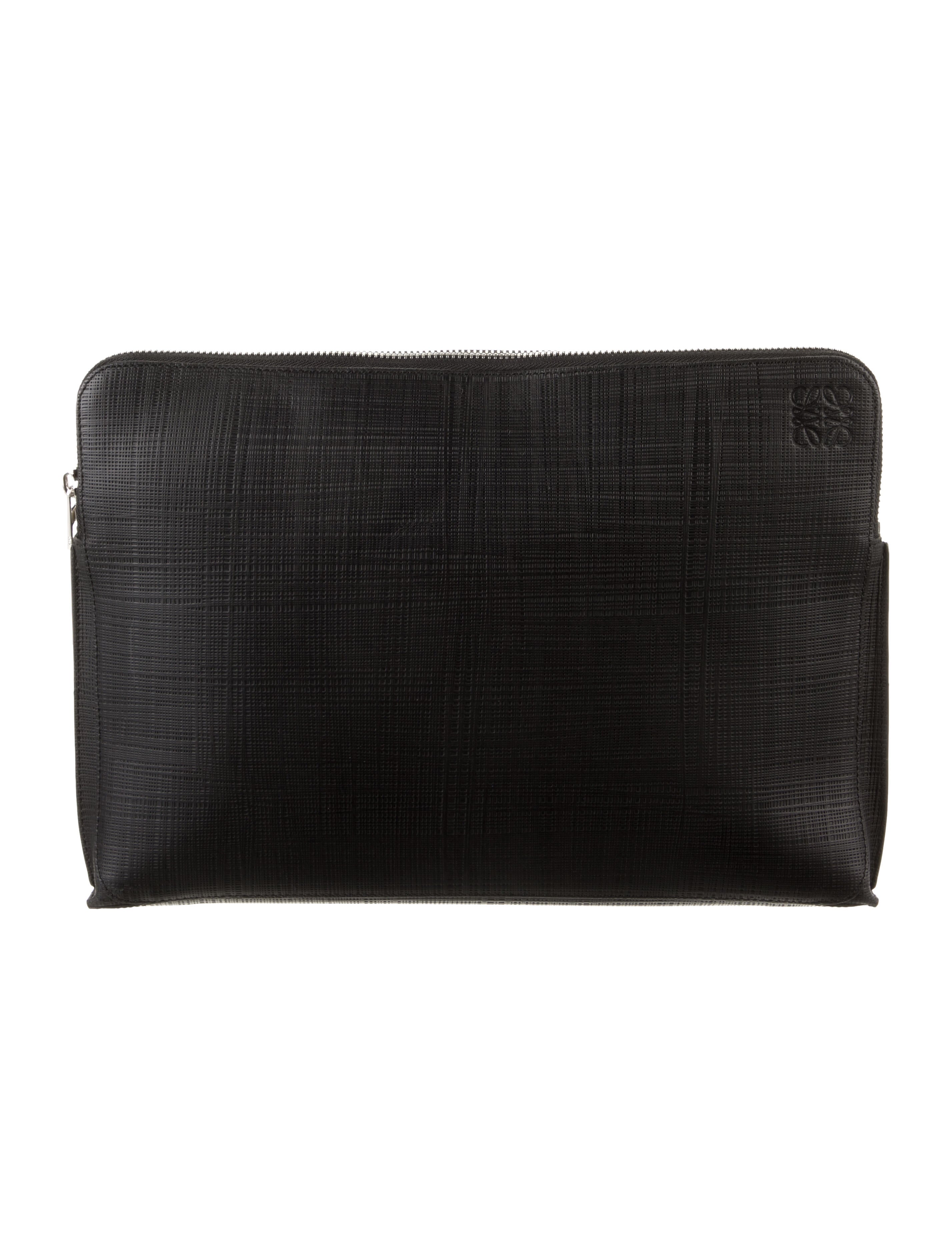 Loewe Leather Laptop Case. - Black Laptop Covers & Cases