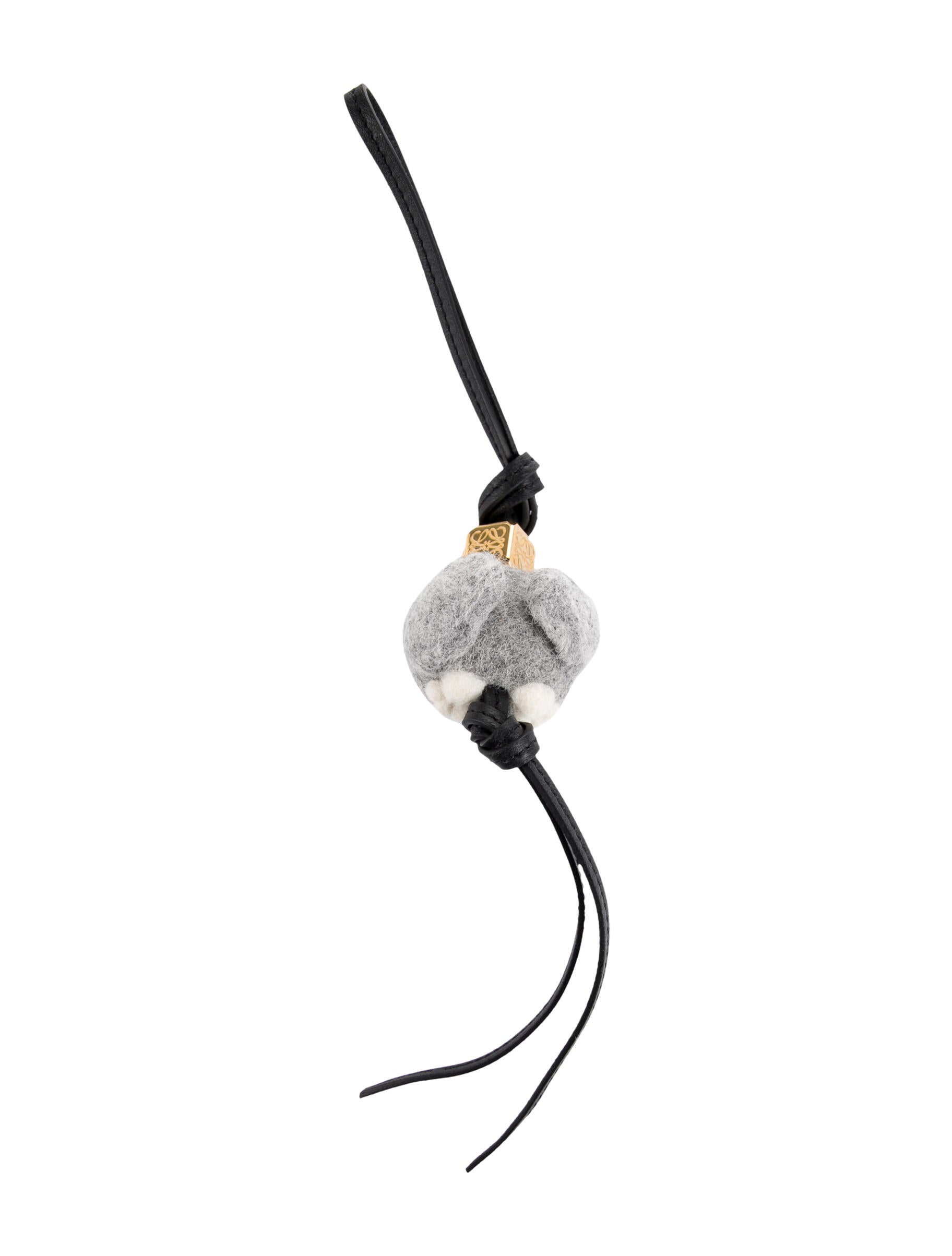 Loewe Felt Owl Charm - Grey - LOW50833 | The RealReal