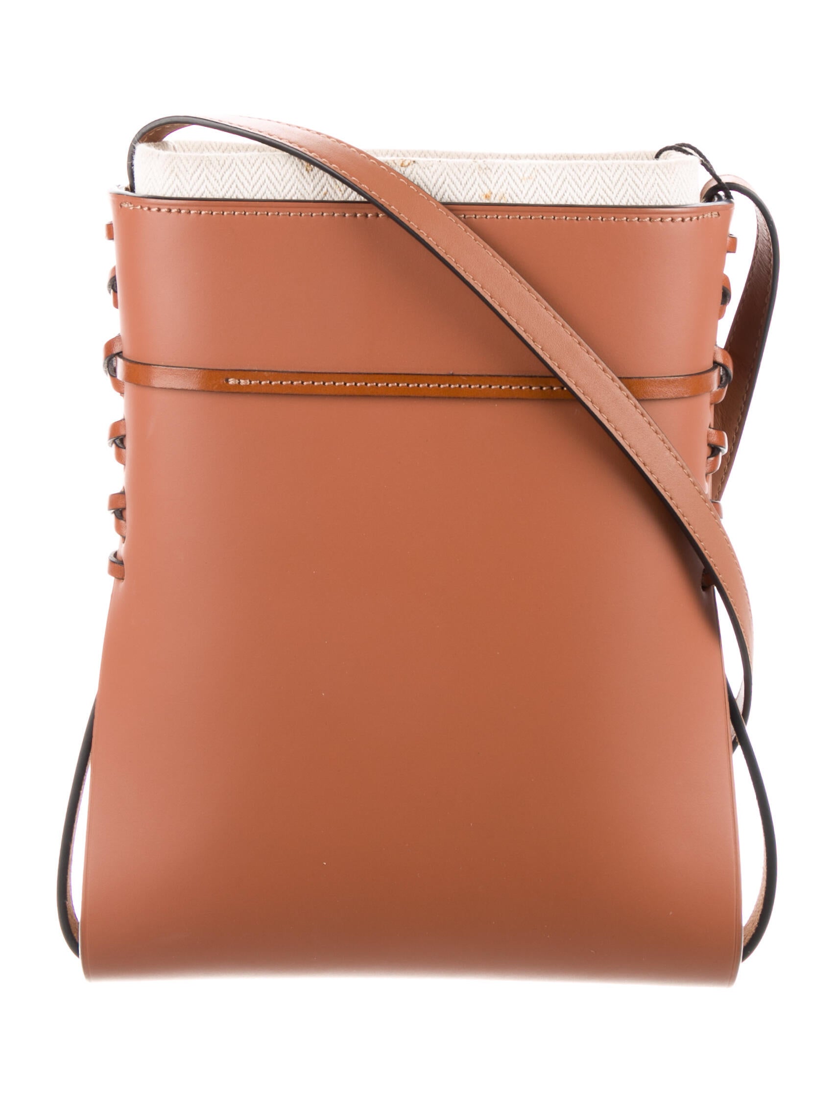 LOEWE ロエベ  IKEBANA イケバナ  ショルダーバッグ A858I01X01 キャンバス  カーフレザー ブラウン ナチュラル  クロスボディバッグ リボン 【本物保証】 LOEWE - LOEWE ロエベ IKEBANA イケバナ ショルダーバッグ A858I01X01