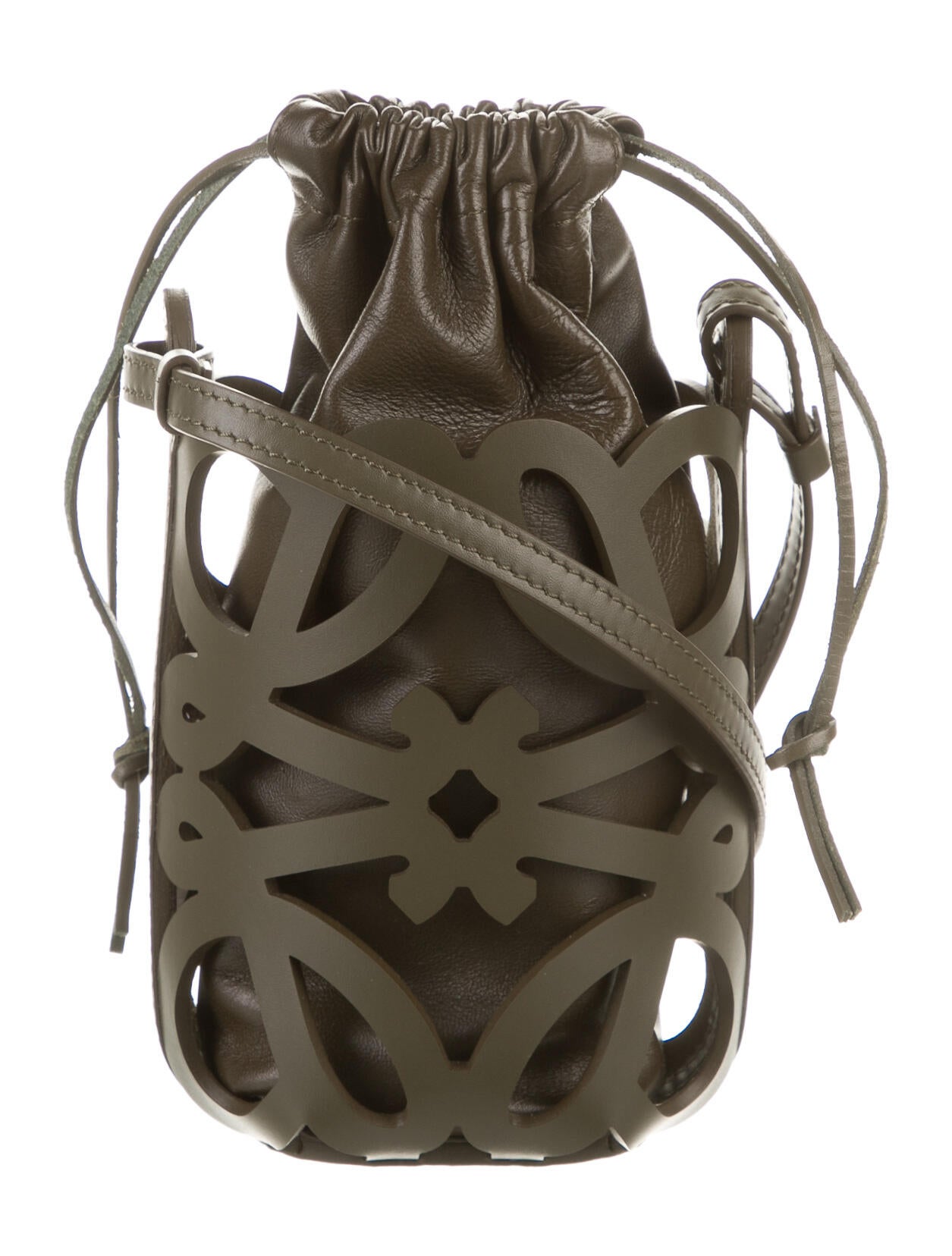 Loewe 2023 Anagram Cut-Out Pocket Bag - Green Crossbody Bags