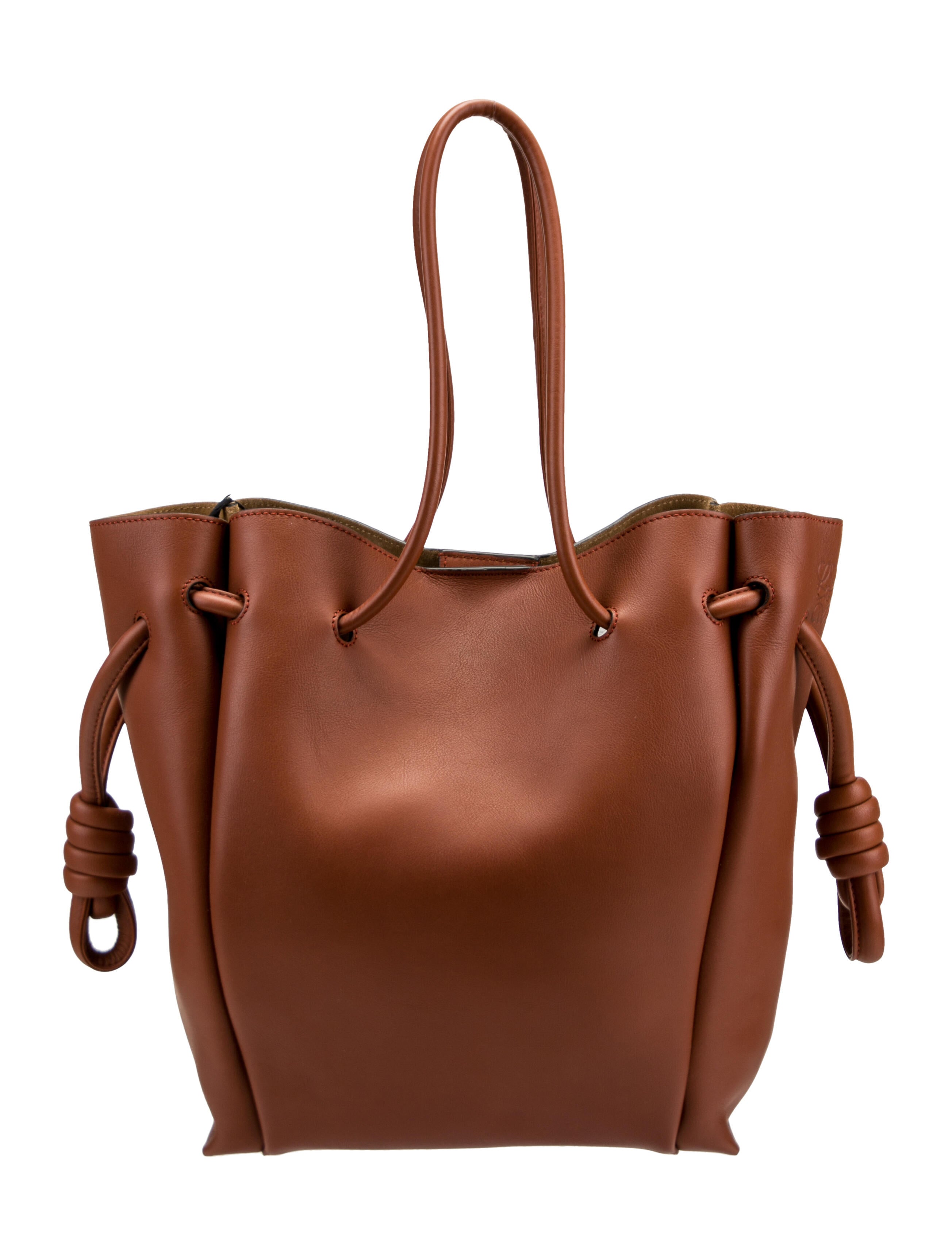 Loewe Flamenco Knot Bag Brown Handle Bags, Handbags LOW52222 The