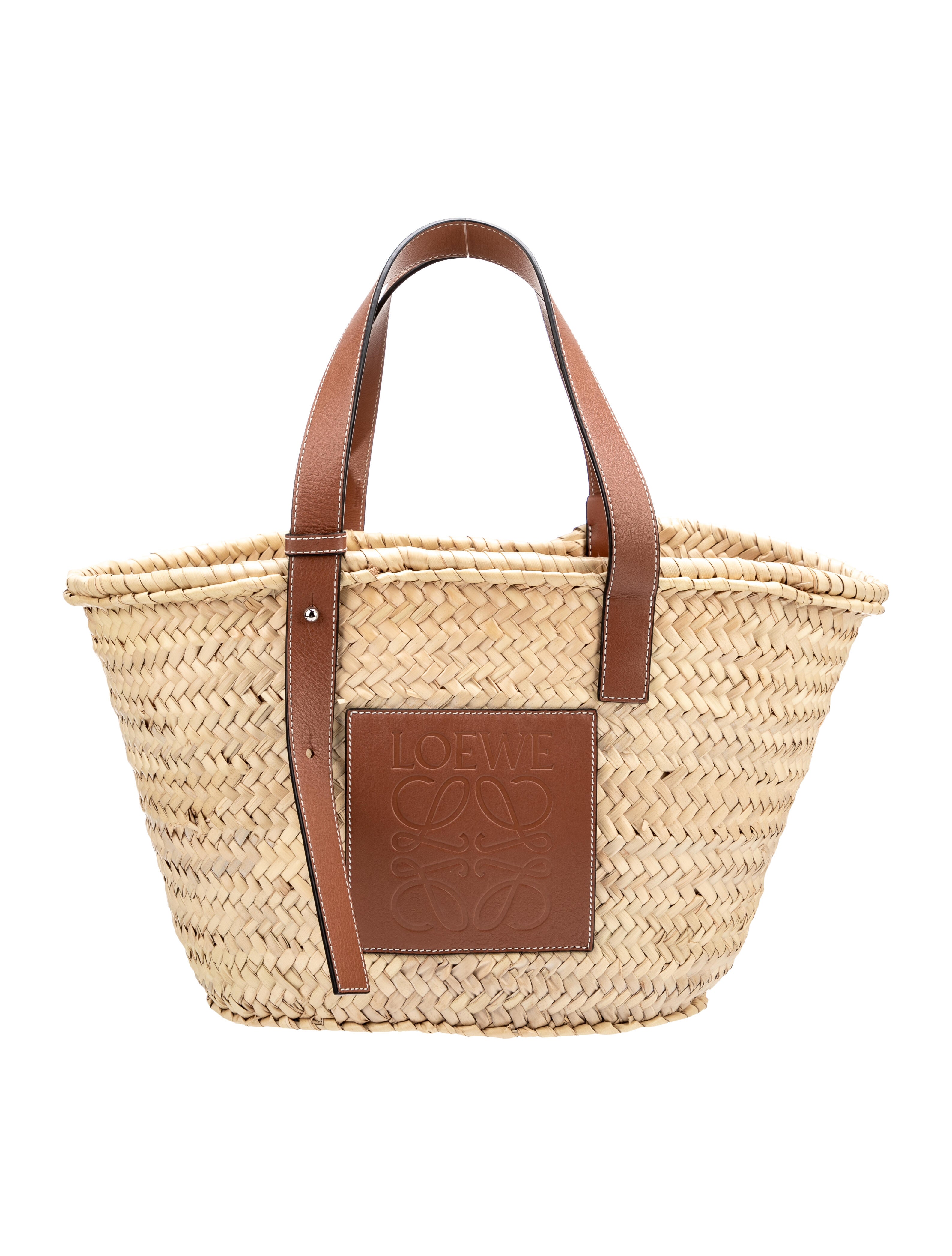 Loewe Large Basket Bag Neutrals Totes, Handbags LOW52459 The RealReal