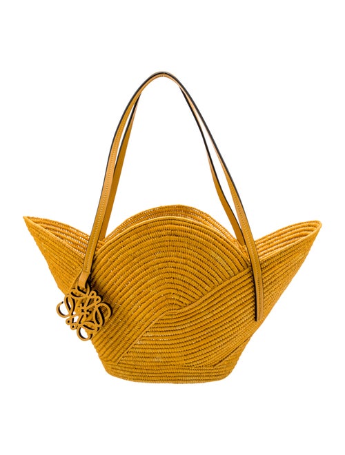 Loewe Paula's Ibiza 2023 Small Raffia Petal Basket Bag