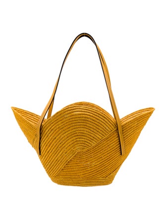 Loewe Paula's Ibiza 2023 Small Raffia Petal Basket Bag