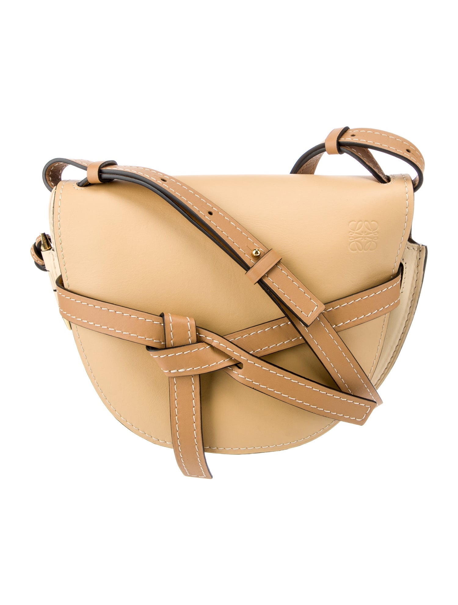 Loewe Small Gate Crossbody Bag Brown Crossbody Bags, Handbags