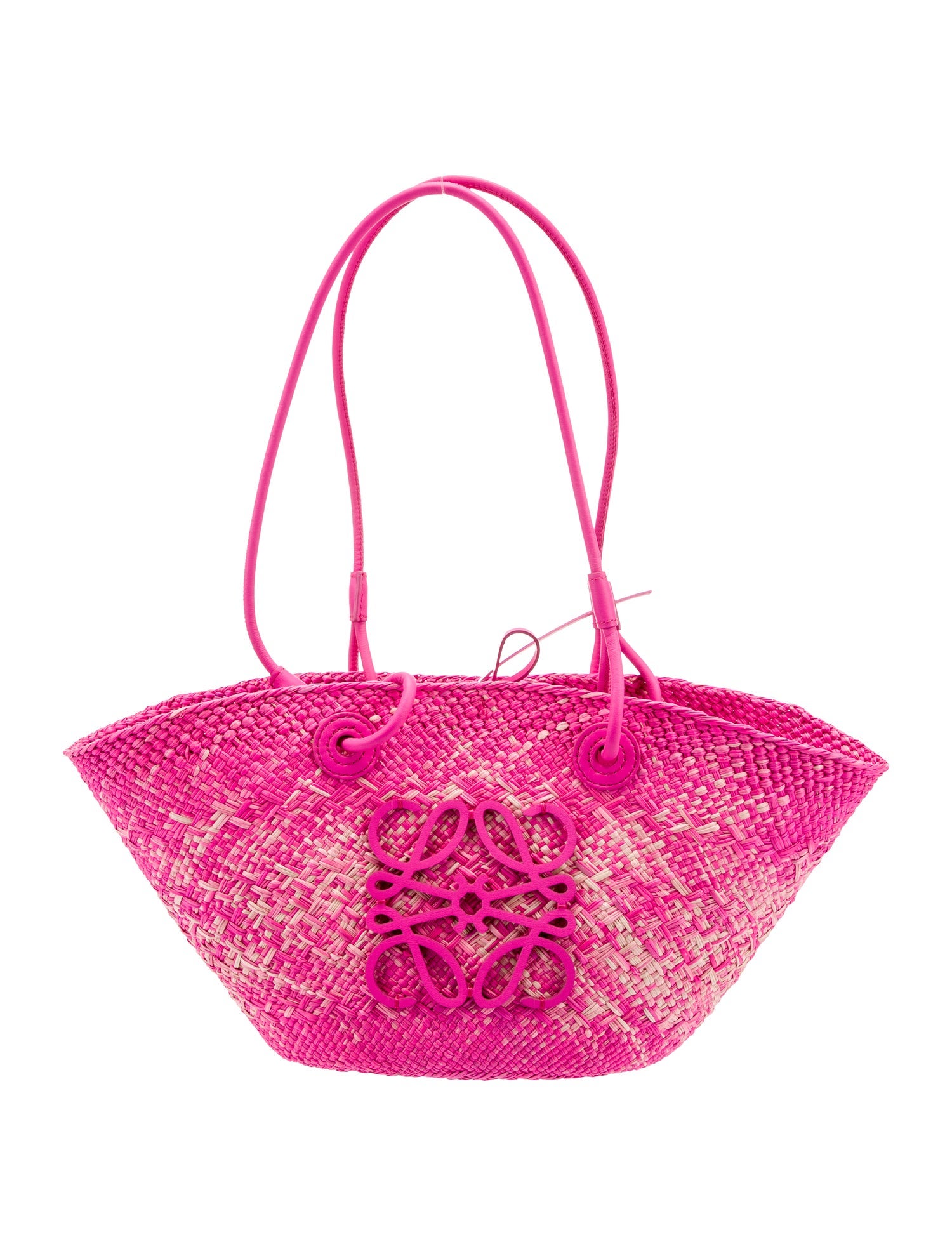 Loewe 2023 Paula's Ibiza Small Anagram Basket Bag - Pink