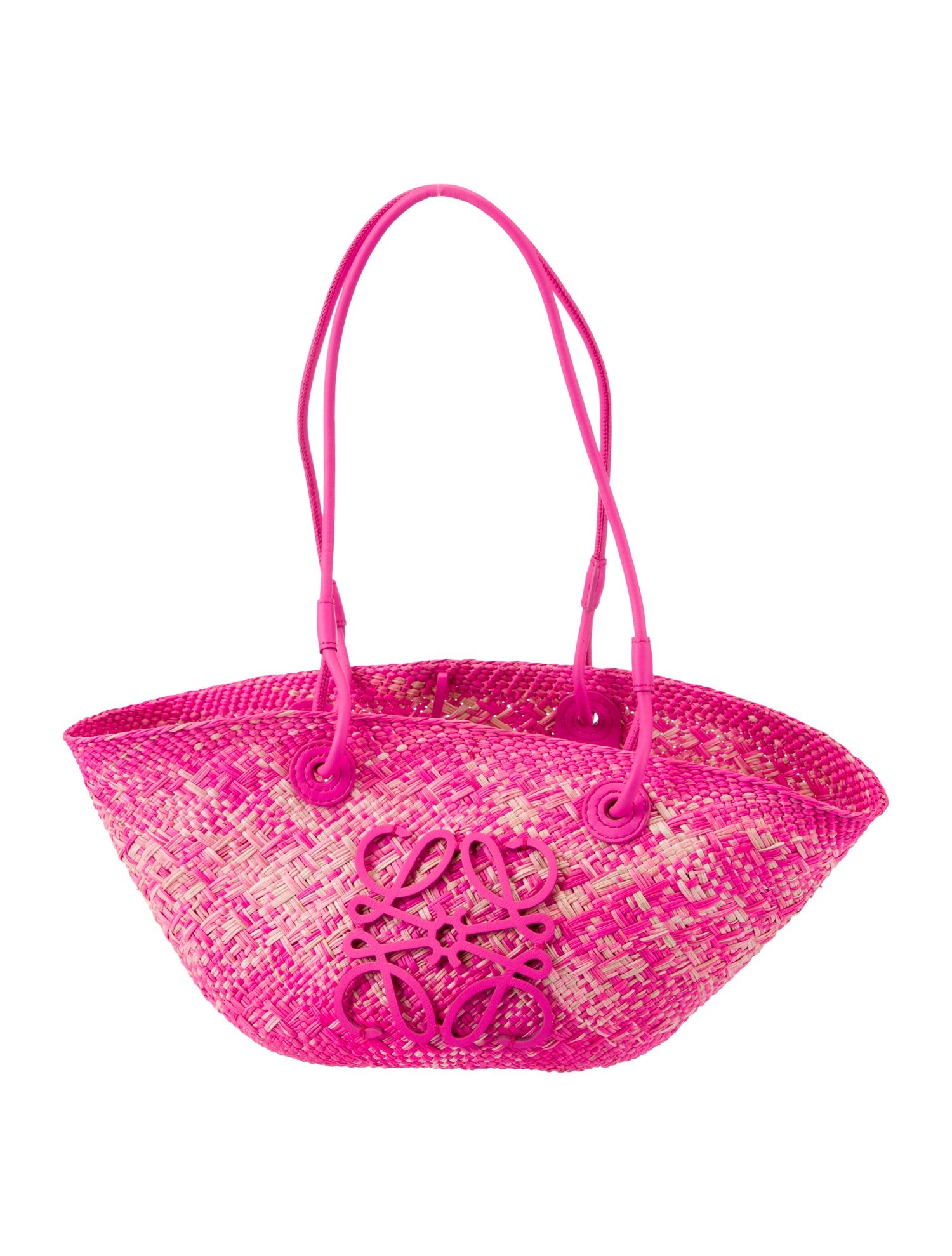 Loewe Paula's Ibiza Small Anagram Basket Bag - Pink Totes