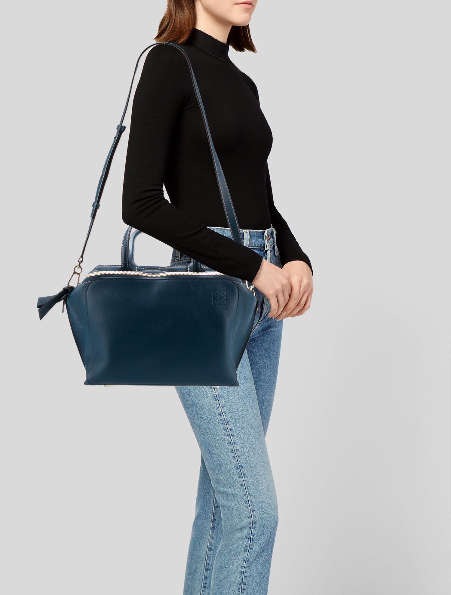 Loewe Triple Zip Convertible Tote - Blue Handle Bags, Handbags